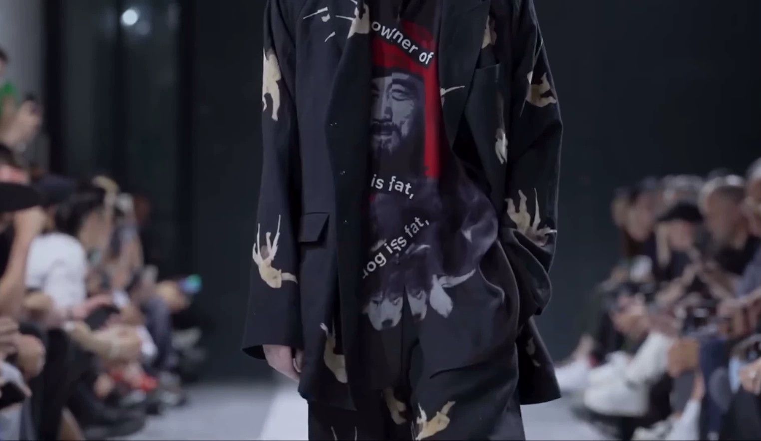 Yohji Yamamoto Yohji Yamamoto 24SS Dog & Old Man Silk Satin Shirt Size US M / EU 48-50 / 2 - 1 Thumbnail