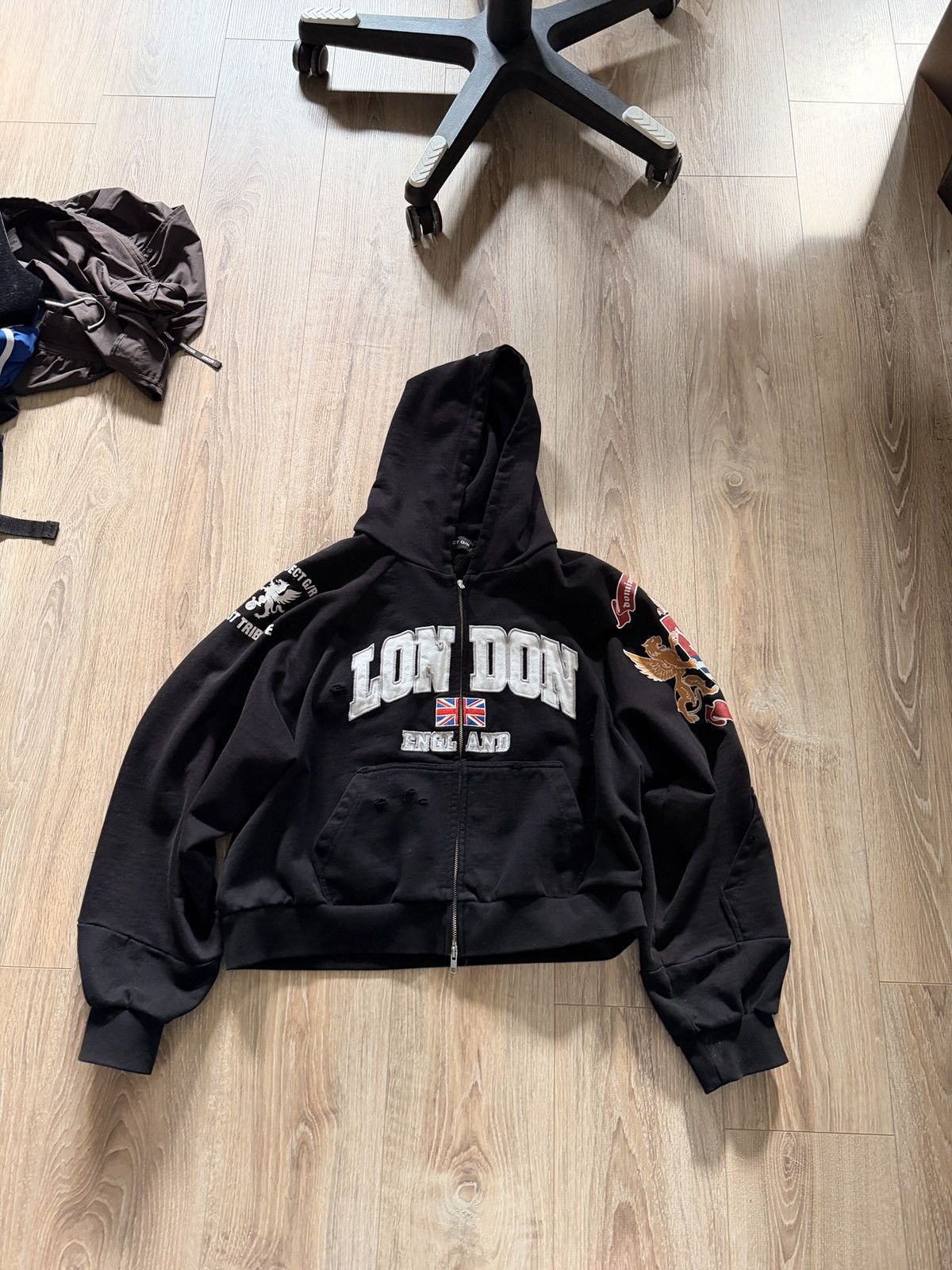 PROJECT G/R Project G/R London Reconstructed Zip Hoodie | Grailed