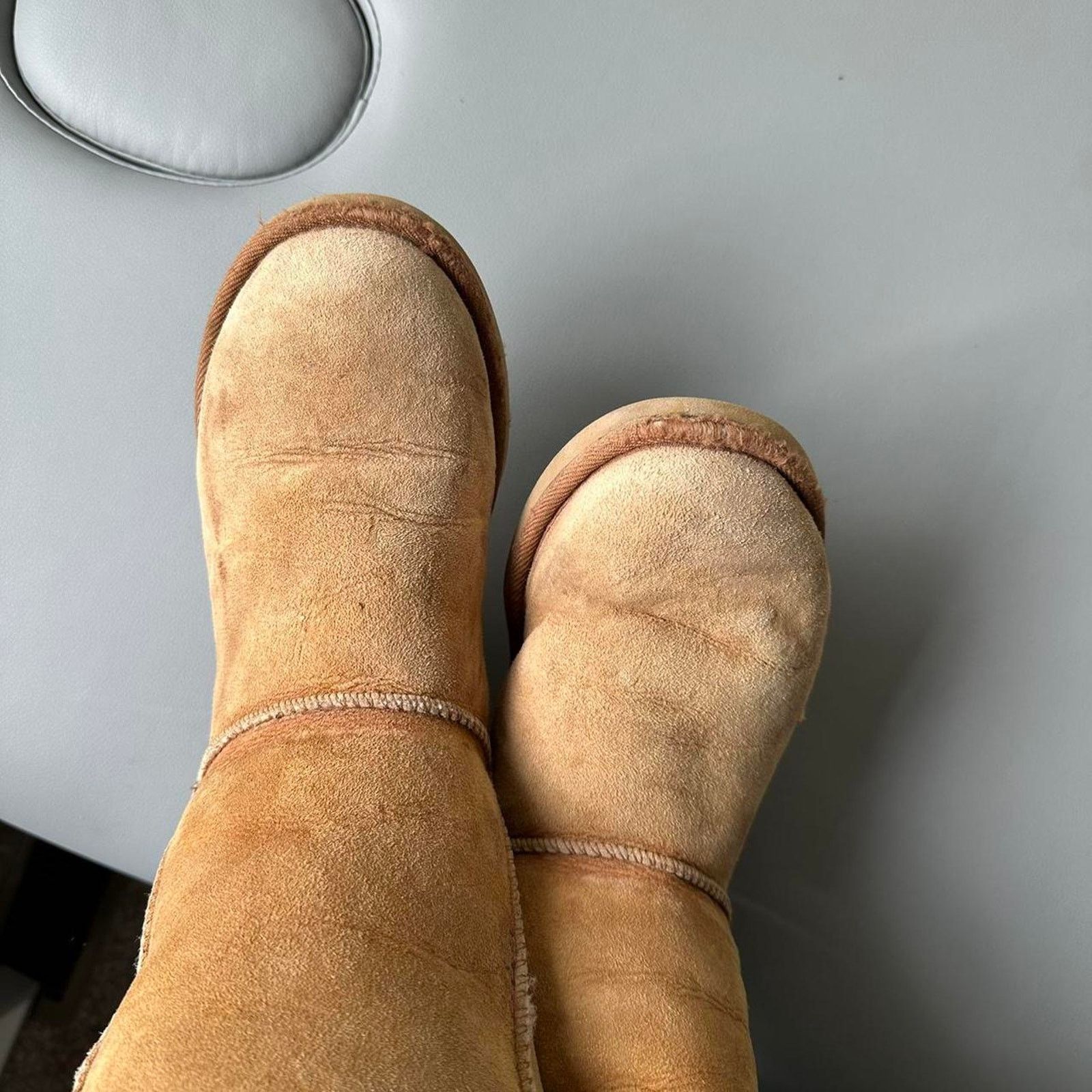 Ugg 2000s UGG Classics Chestnut Winter Fur Lined Boots Size US 7 / IT 37 - 7 Thumbnail