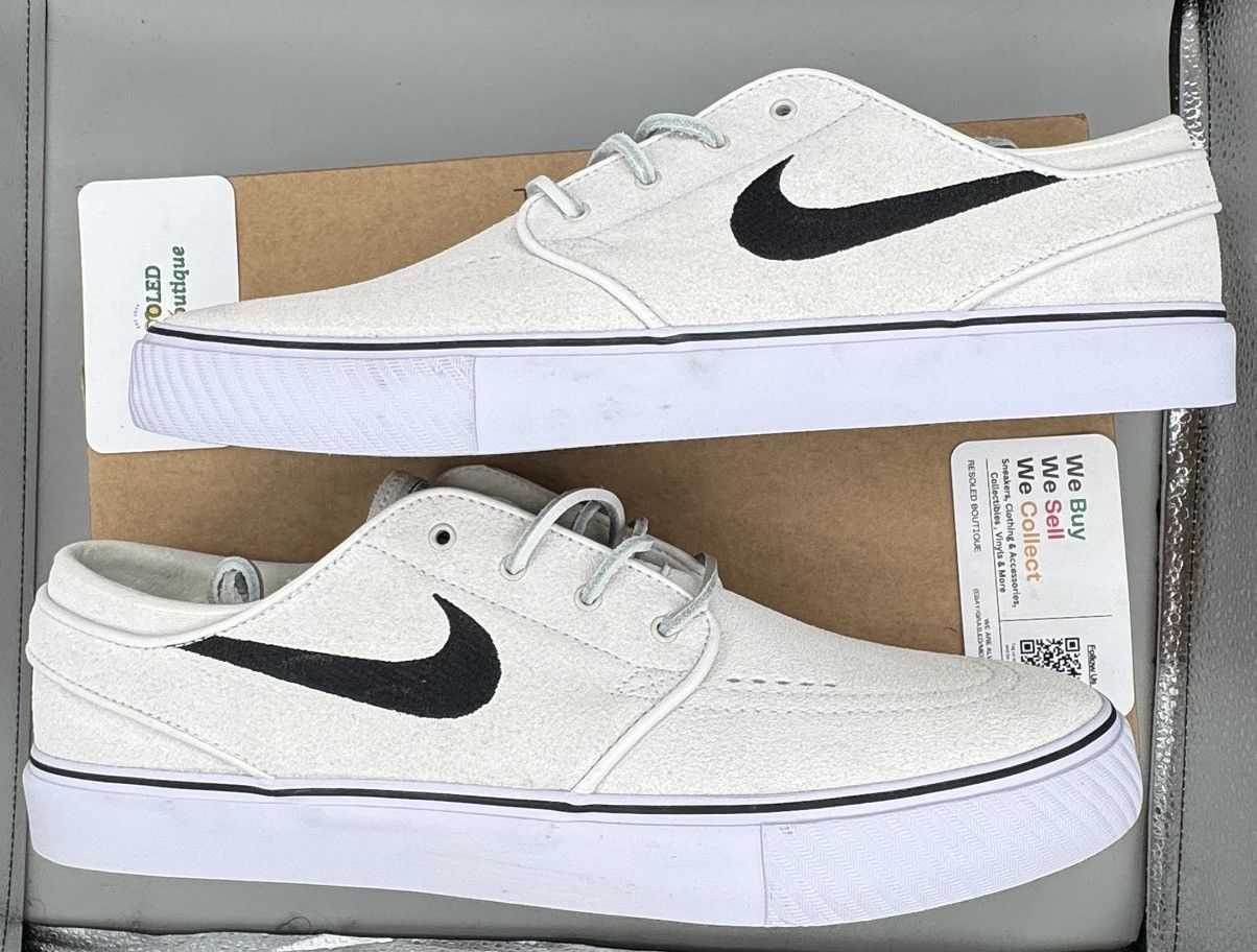 Nike SB Koston 1 x Fragment Design 628983-114 White Leather Men’s Size 9.5 Nike Nike SB Koston 1 x Fragment Design 628983-114 White  main image 4