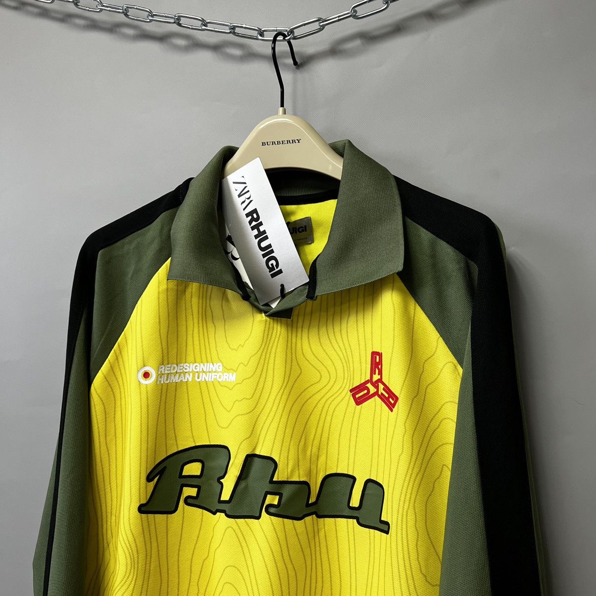 Rhude × Zara RHUDE x Zara NEW Colorblock polo logo long sleeve shirt Size US M / EU 48-50 / 2 - 3 Thumbnail
