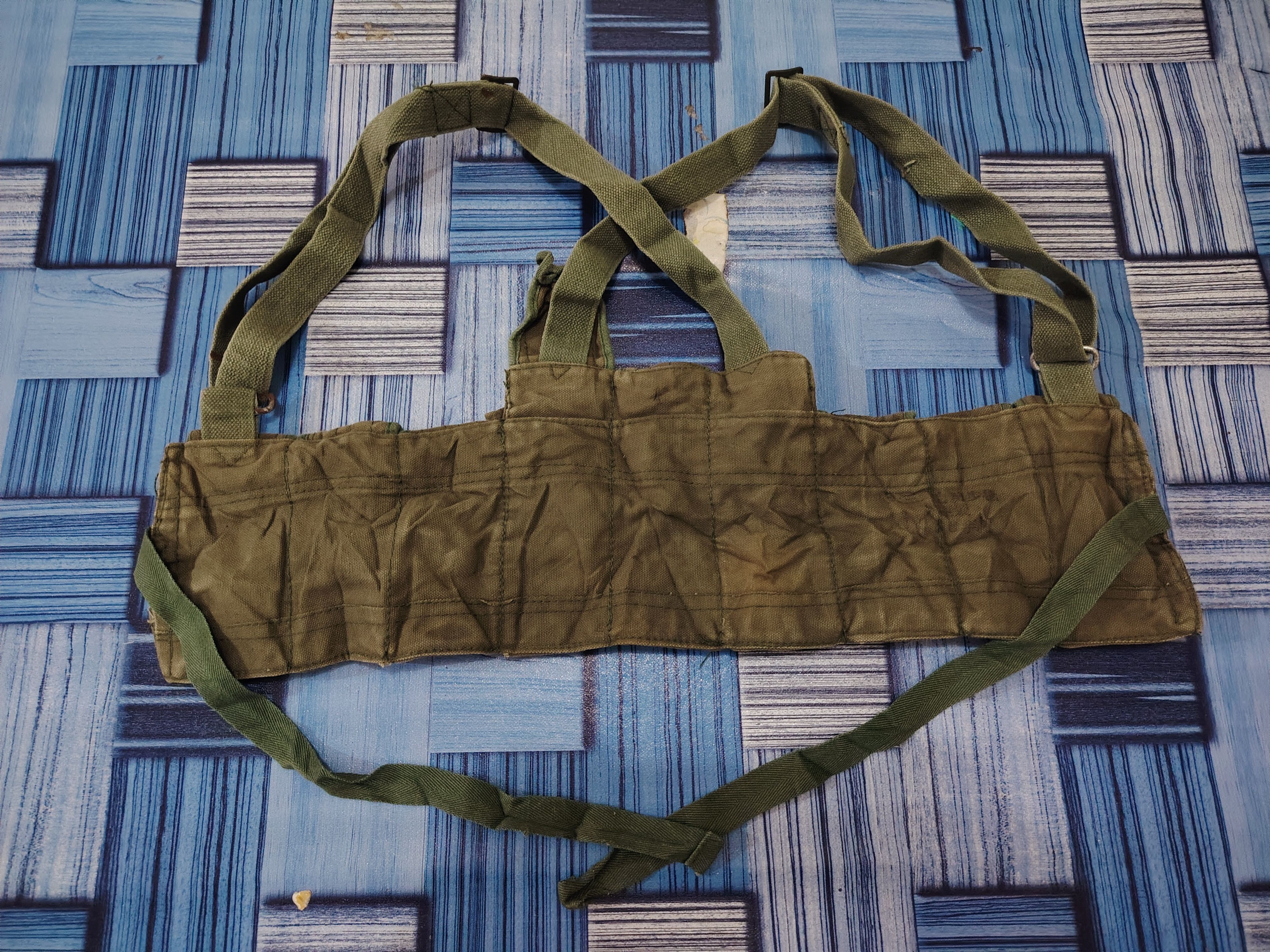 Vintage Vtg Camou Cargo Flared & Army Pocket chest rig tactical Size US 33 - 17 Thumbnail