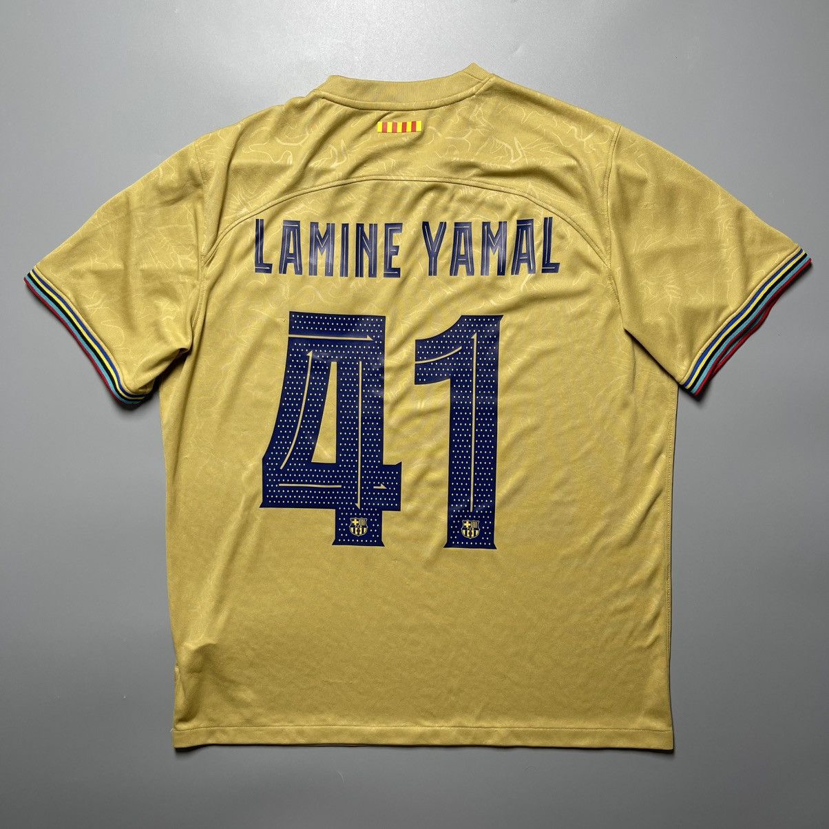 Nike BARCELONA NIKE 2022/2023 FOOTBALL AWAY JERSEY #41 YAMAL Size US L / EU 52-54 / 3 - 1 Thumbnail