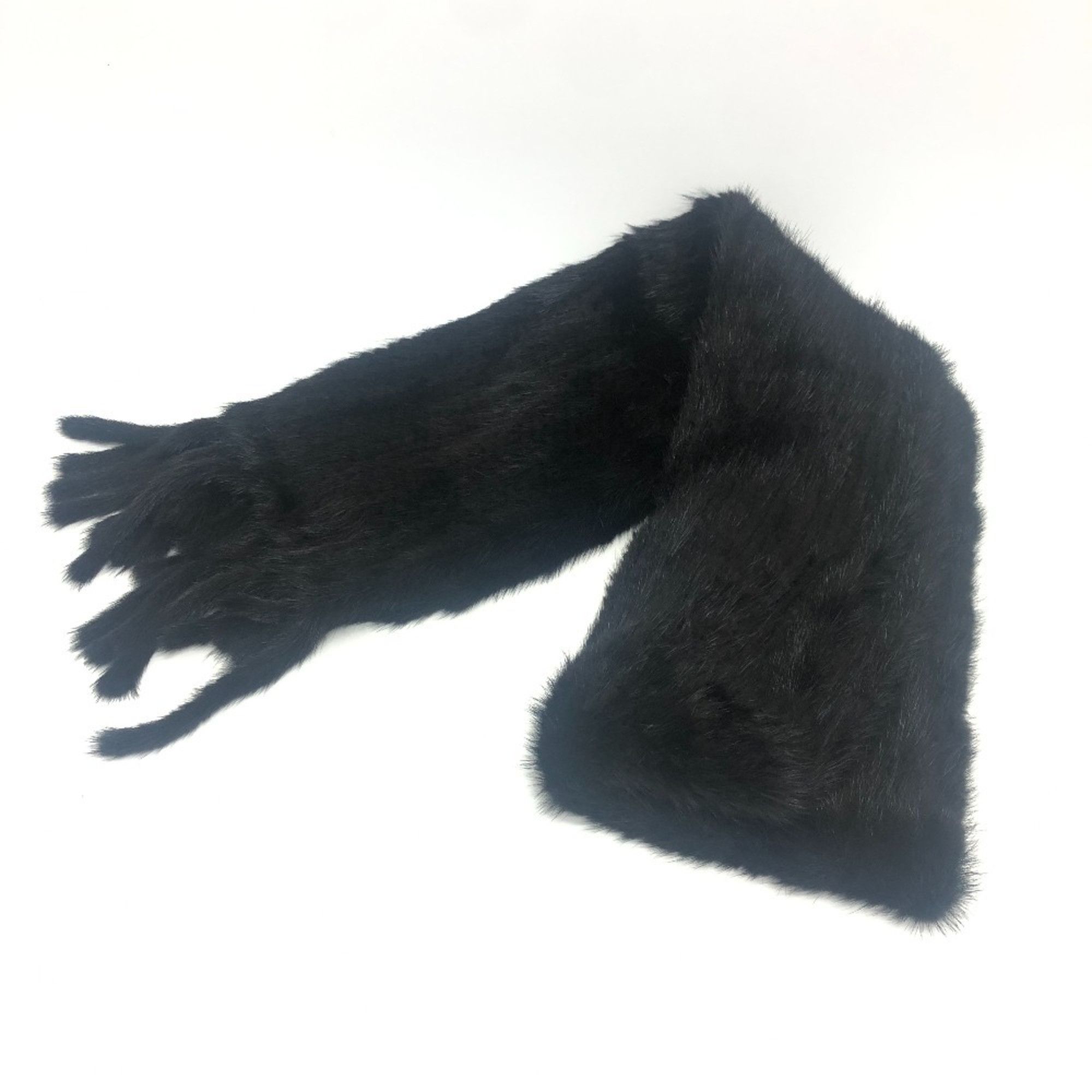 Dolce & Gabbana DOLCE&GABBANA Dolce & Gabbana Scarf Shawl Mink Women's Black Similar Size ONE SIZE - 1 Thumbnail