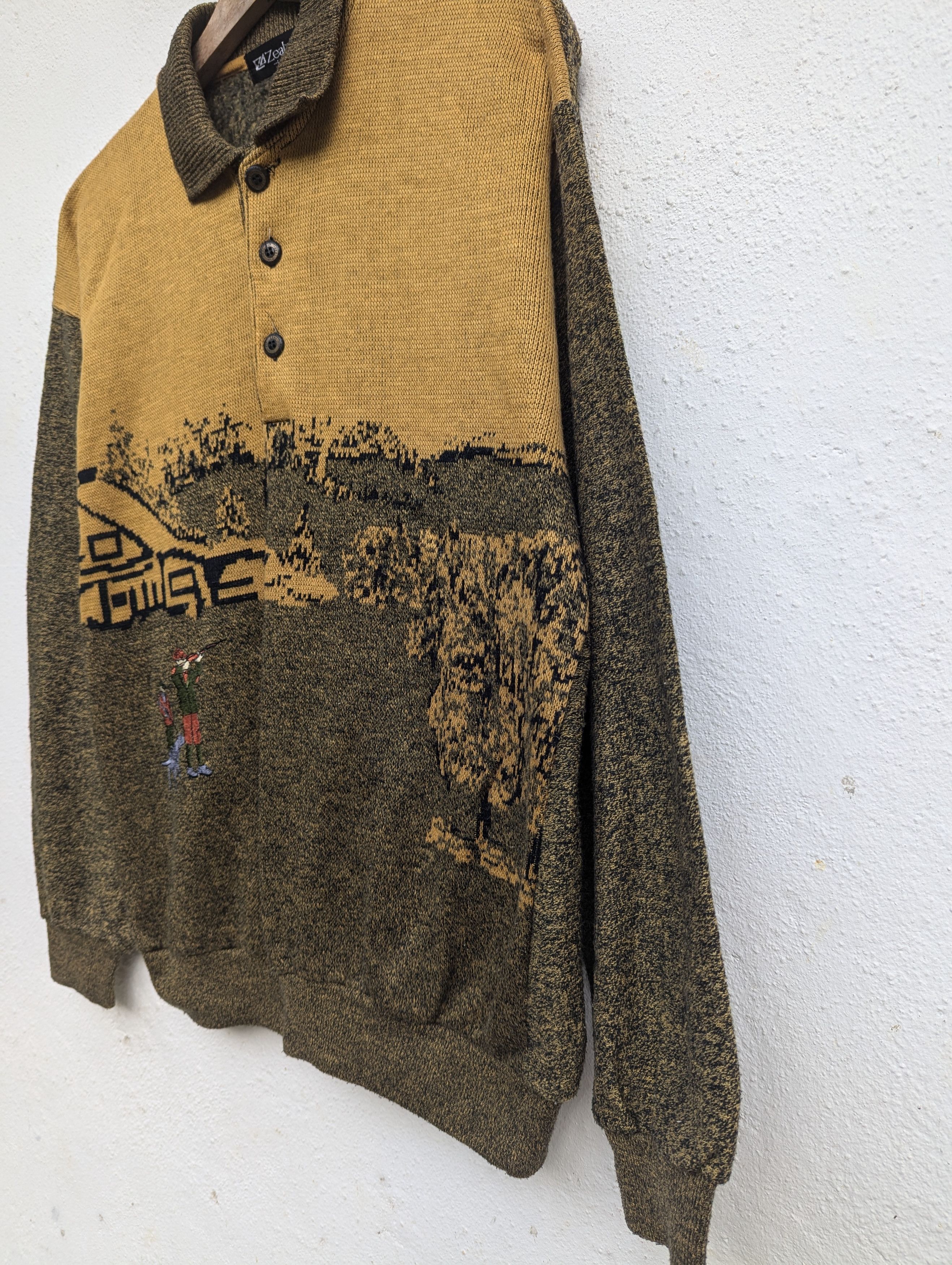 Japanese Brand ZEALZIP HALF BUTTON SWEATSHIRT Size US L / EU 52-54 / 3 - 5 Thumbnail