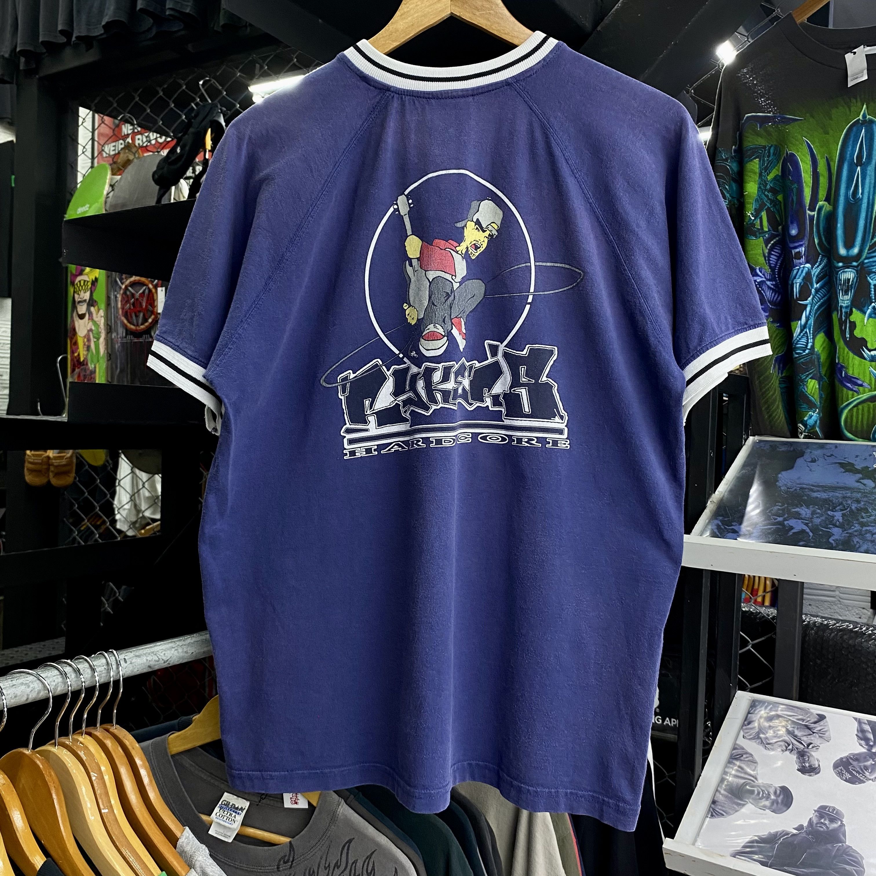 Band Tees RYKER'S GERMAN HARDCORE Vintage 90s Size US XL / EU 56 / 4 - 4 Thumbnail