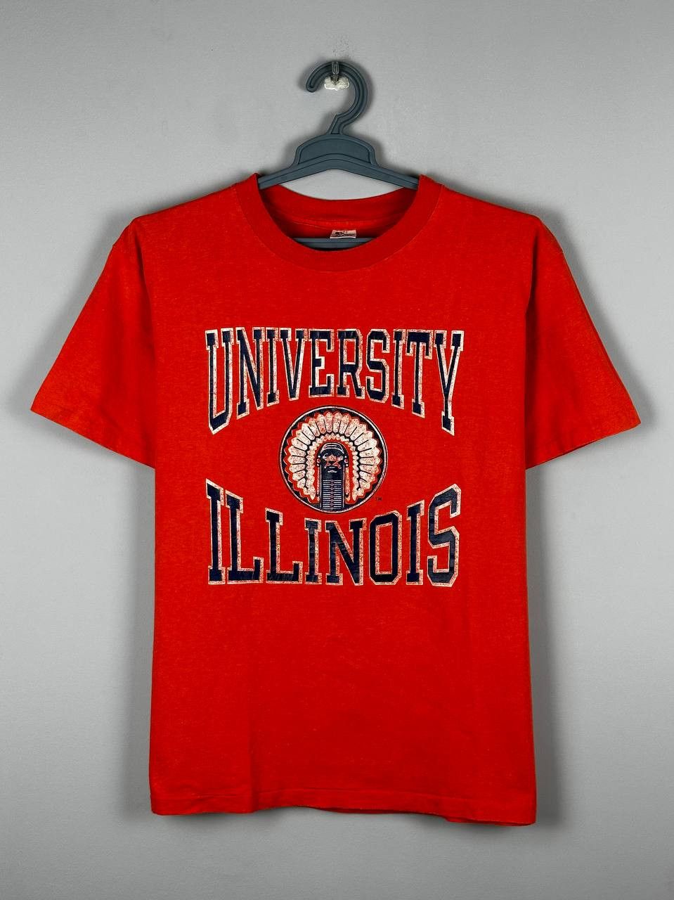 Champion 90s UNIVERSITY ILLINOIS Logo Champion Single Stitch T Shirt Size US L / EU 52-54 / 3 - 1 Thumbnail