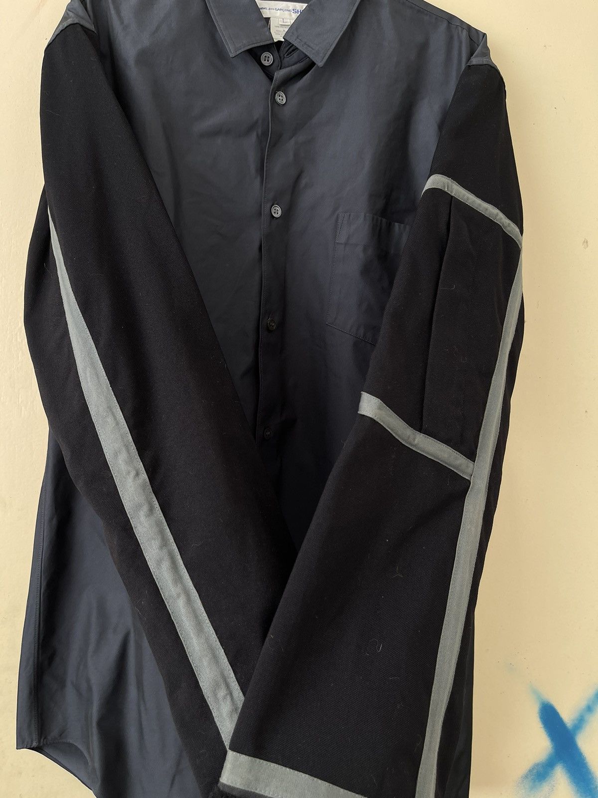 Comme des Garcons × Japanese Brand Comme Des Garcons Shirt Polyester Size US L / EU 52-54 / 3 - 3 Thumbnail