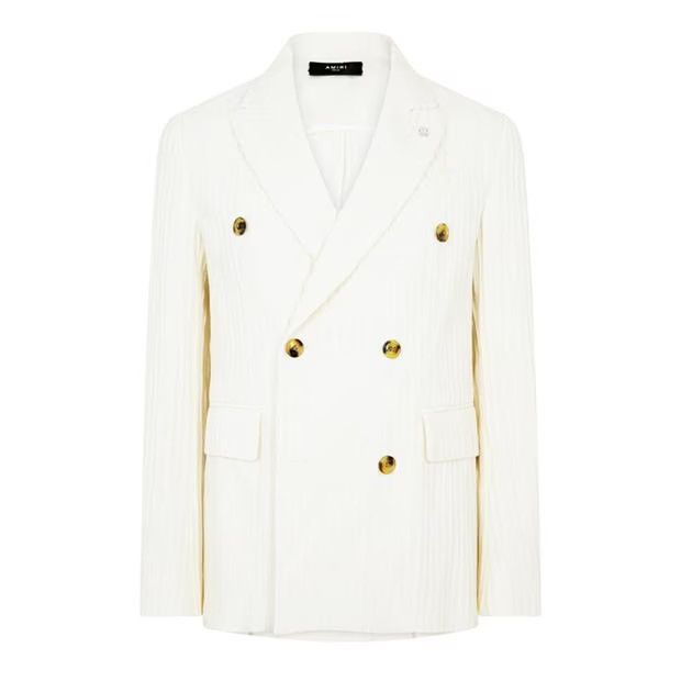 image of Amiri O1G2R1Mq0324 Blazer In White, Men's (Size Small)