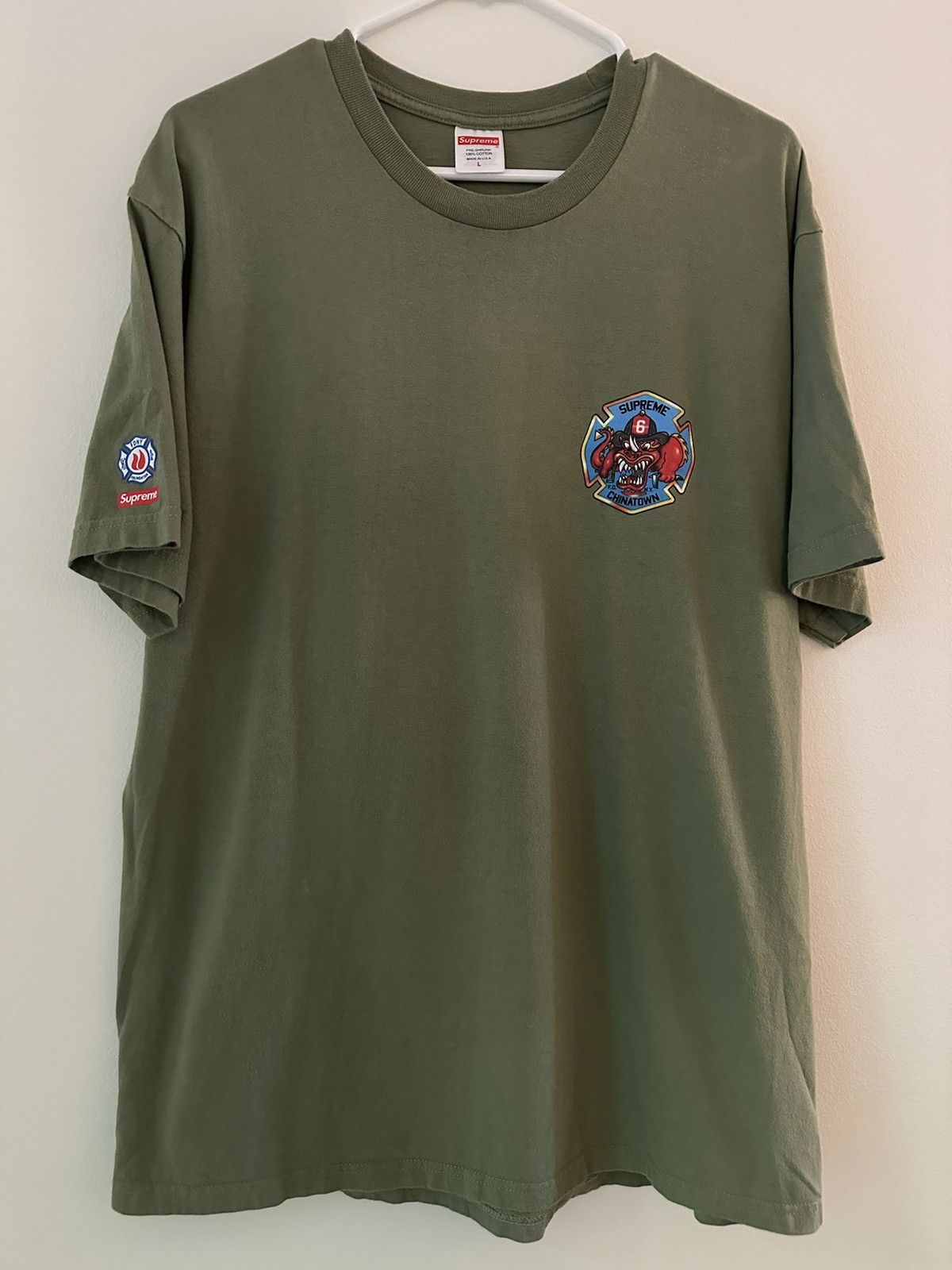 Supreme Supreme FDNY Engine 9 Chinatown Tee Size US L / EU 52-54 / 3 - 3 Thumbnail