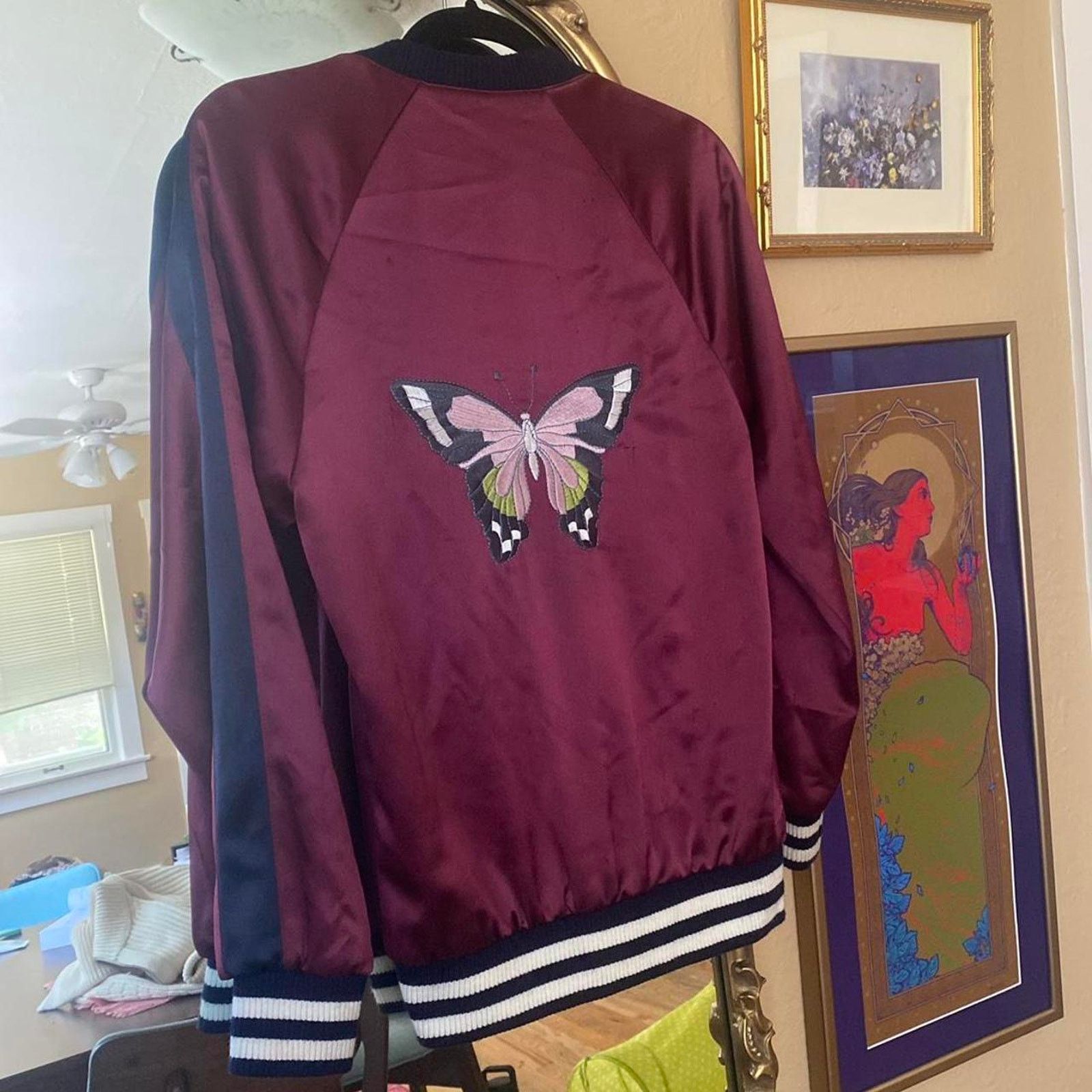 Other ABS by Allen Schwartz Silk Butterfly Bomber Jacket XS Size XS / US 0-2 / IT 36-38 - 5 Thumbnail