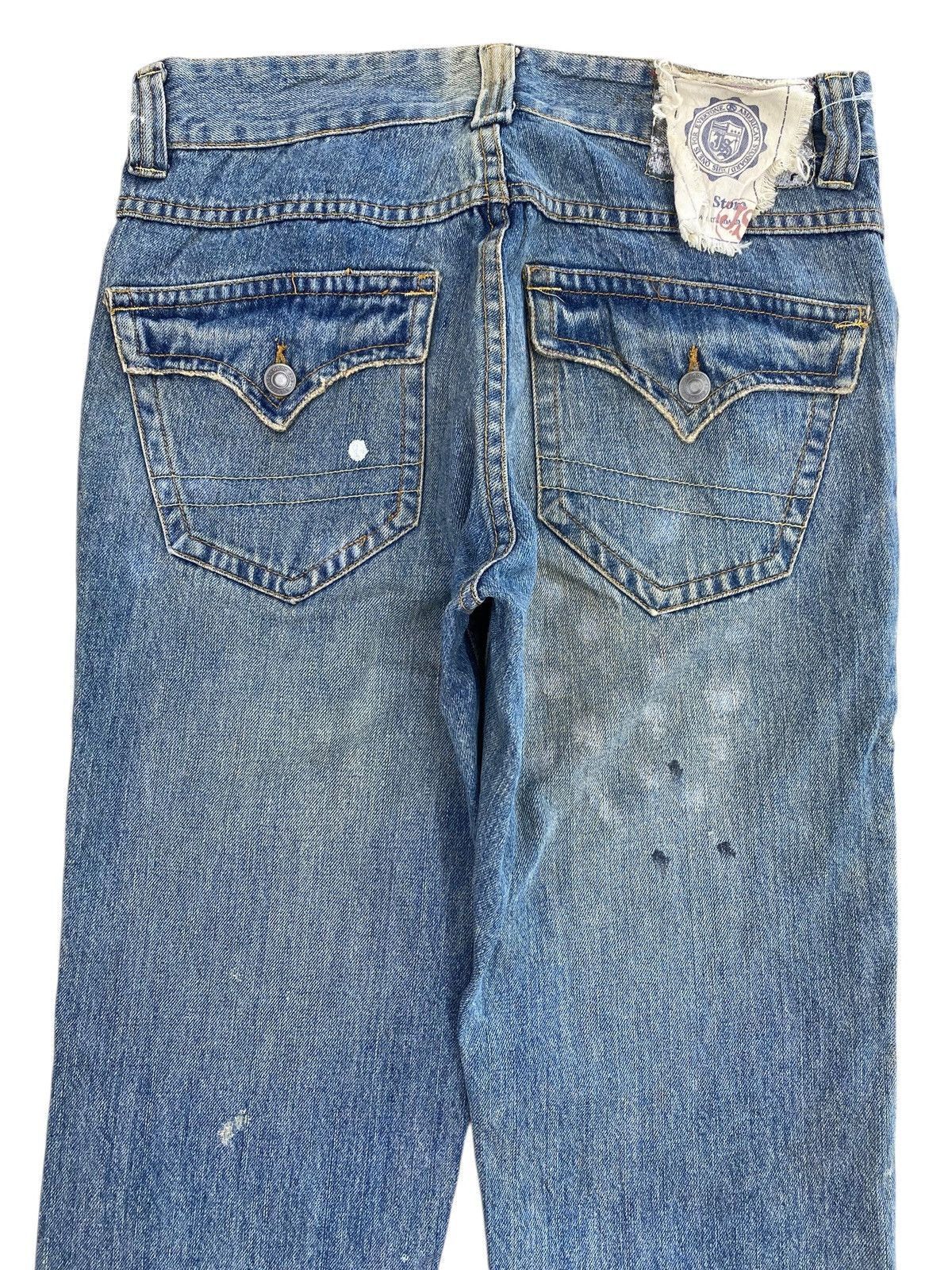 Japanese Brand Japanese Brand Distressed Paint Style Loose Jeans Size US 30 / EU 46 - 4 Thumbnail