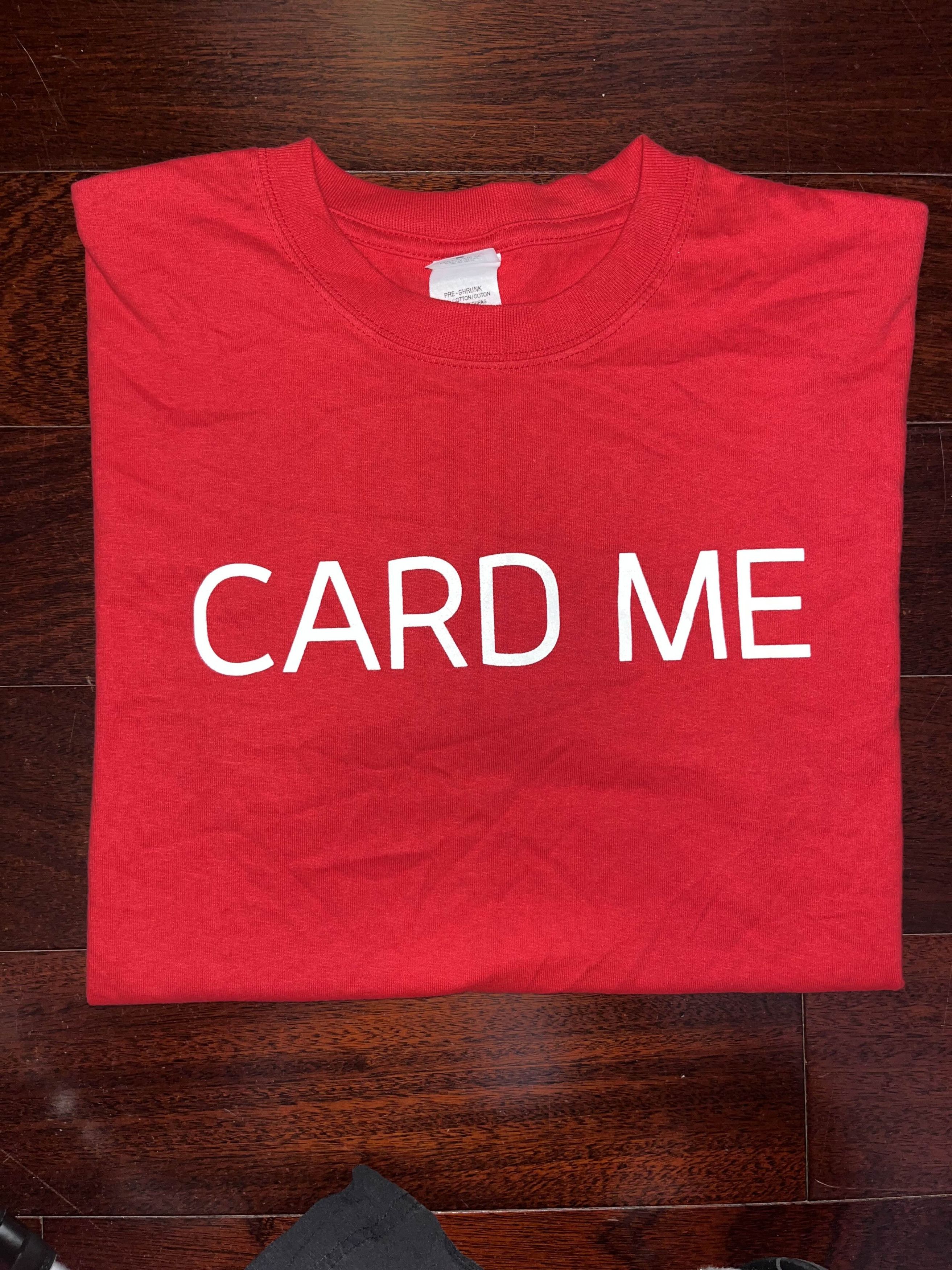 Vintage Y2K Virgin "CARD ME" Text Shirt Size US L / EU 52-54 / 3 - 1 Thumbnail