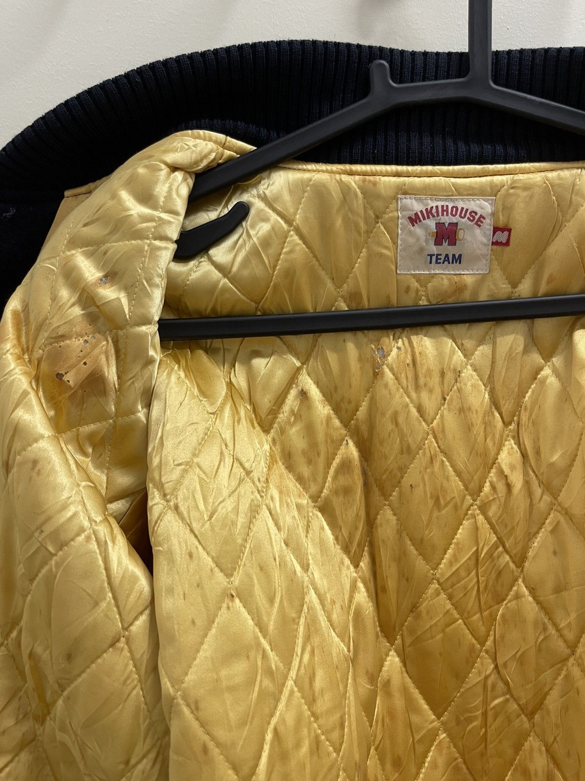 Vintage Vtg Miki House Wool Leather Varsity Jacket Size US M / EU 48-50 / 2 - 17 Thumbnail