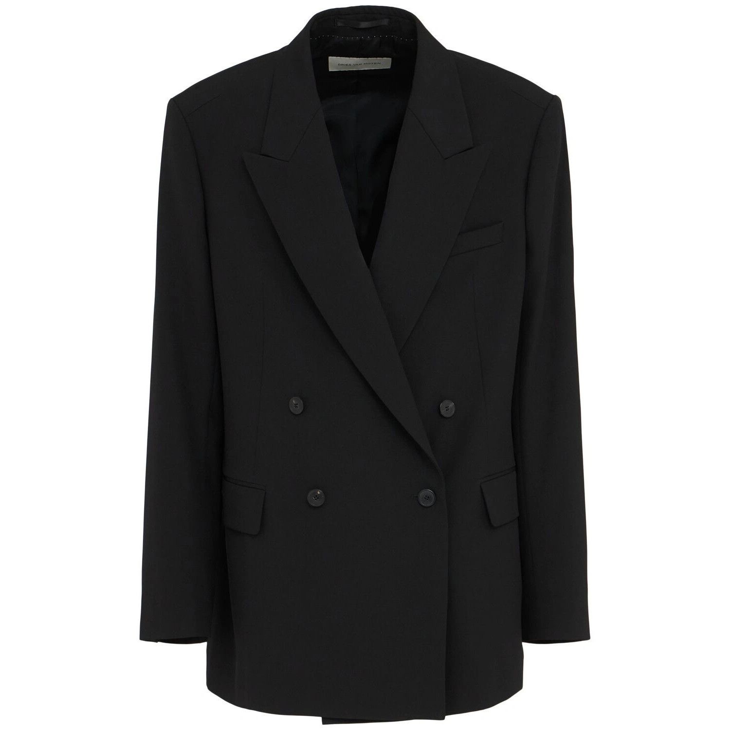 Dries Van Noten DRIES VAN NOTEN Bishop Black Wool Blazer Jacket New & Authen Size US L / EU 52-54 / 3 - 1 Thumbnail
