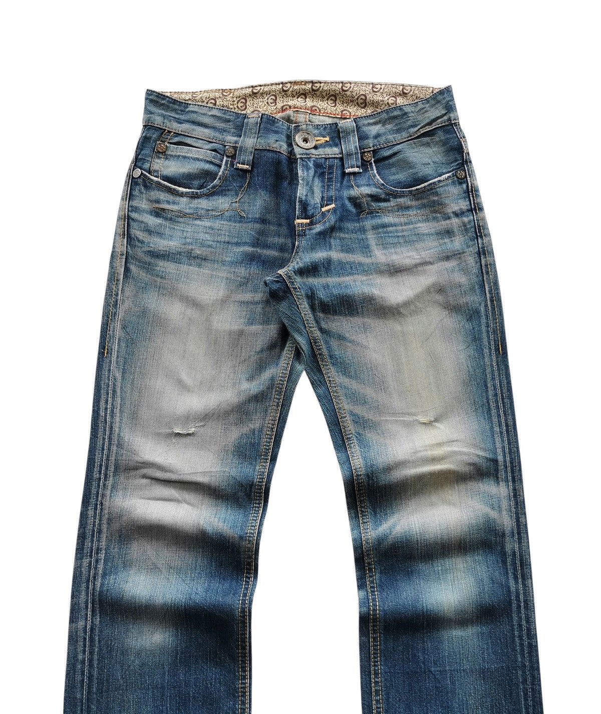 Tornado Mart Edwin Denim Jeans Whisker Honeycombs Vintage Wash Size US 30 / EU 46 - 5 Thumbnail
