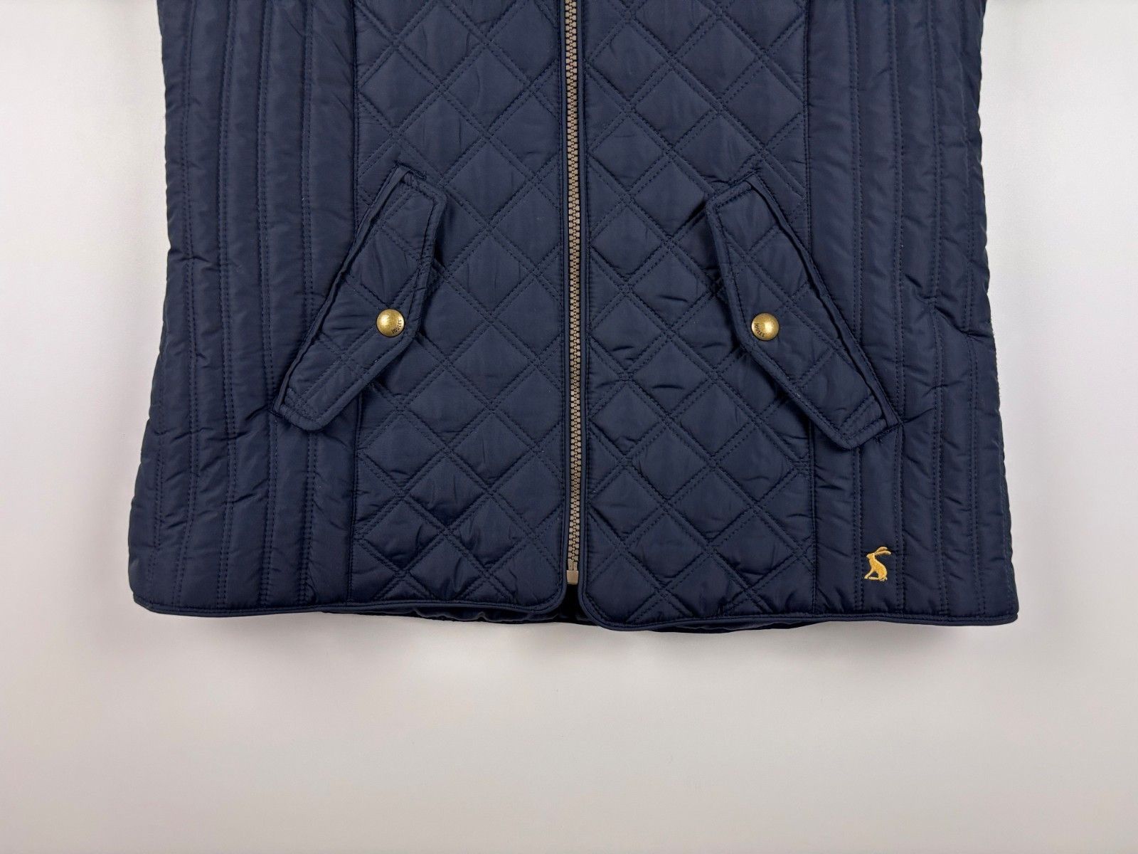 Other Joules Quilted Zip Vest Jacket Blue Size US 8 / EU 40 Size M / US 6-8 / IT 42-44 - 3 Thumbnail