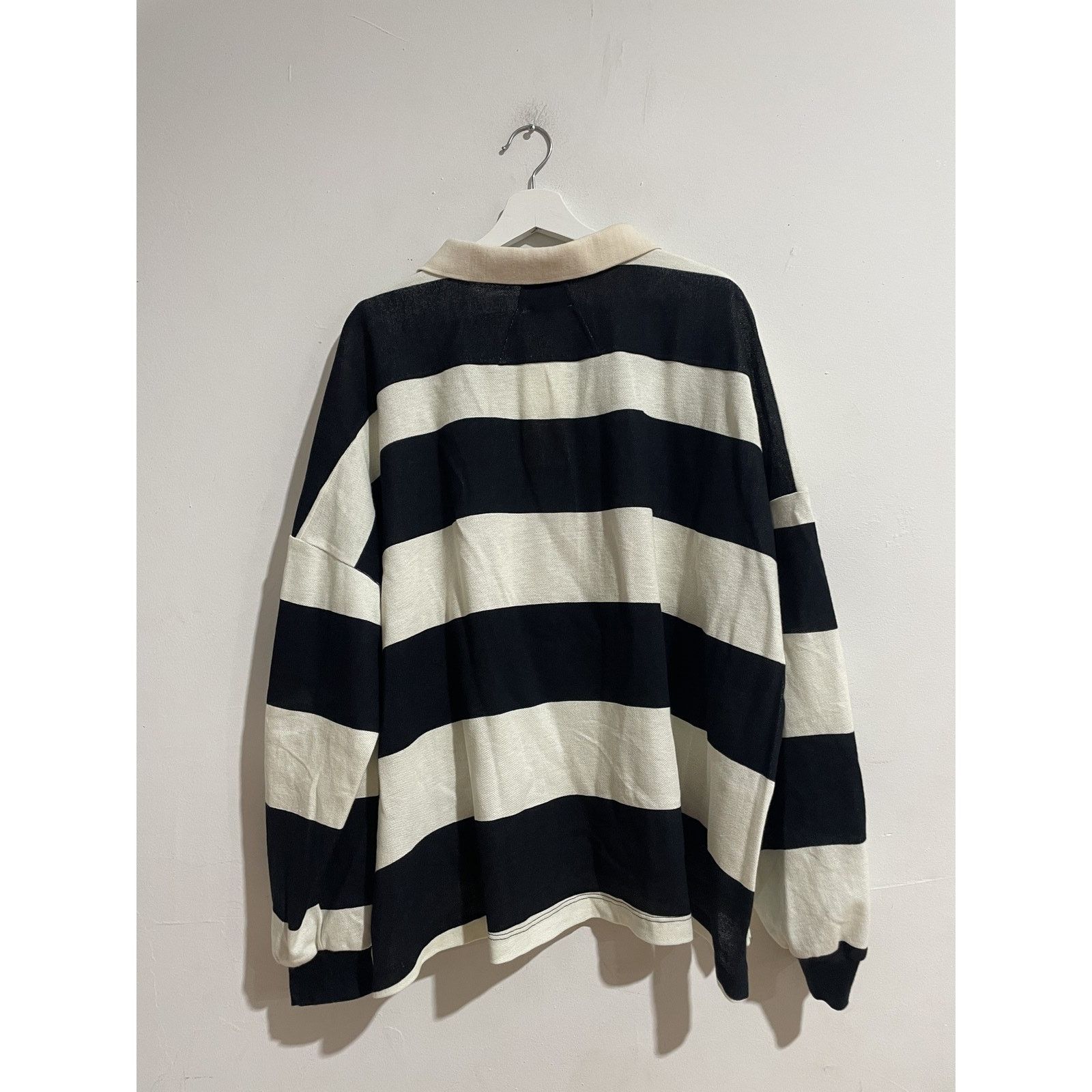 Rhude RHUDE BLACK & WHITE PIQUE POLO SIZE XXL PREOWNED Size US XXL / EU 58 / 5 - 3 Thumbnail