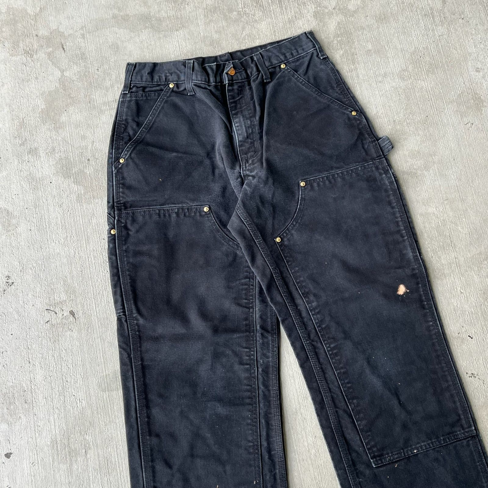 Carhartt × Vintage Carhartt black double knee work wear carpenter pants Size US 28 / EU 44 - 2 Thumbnail