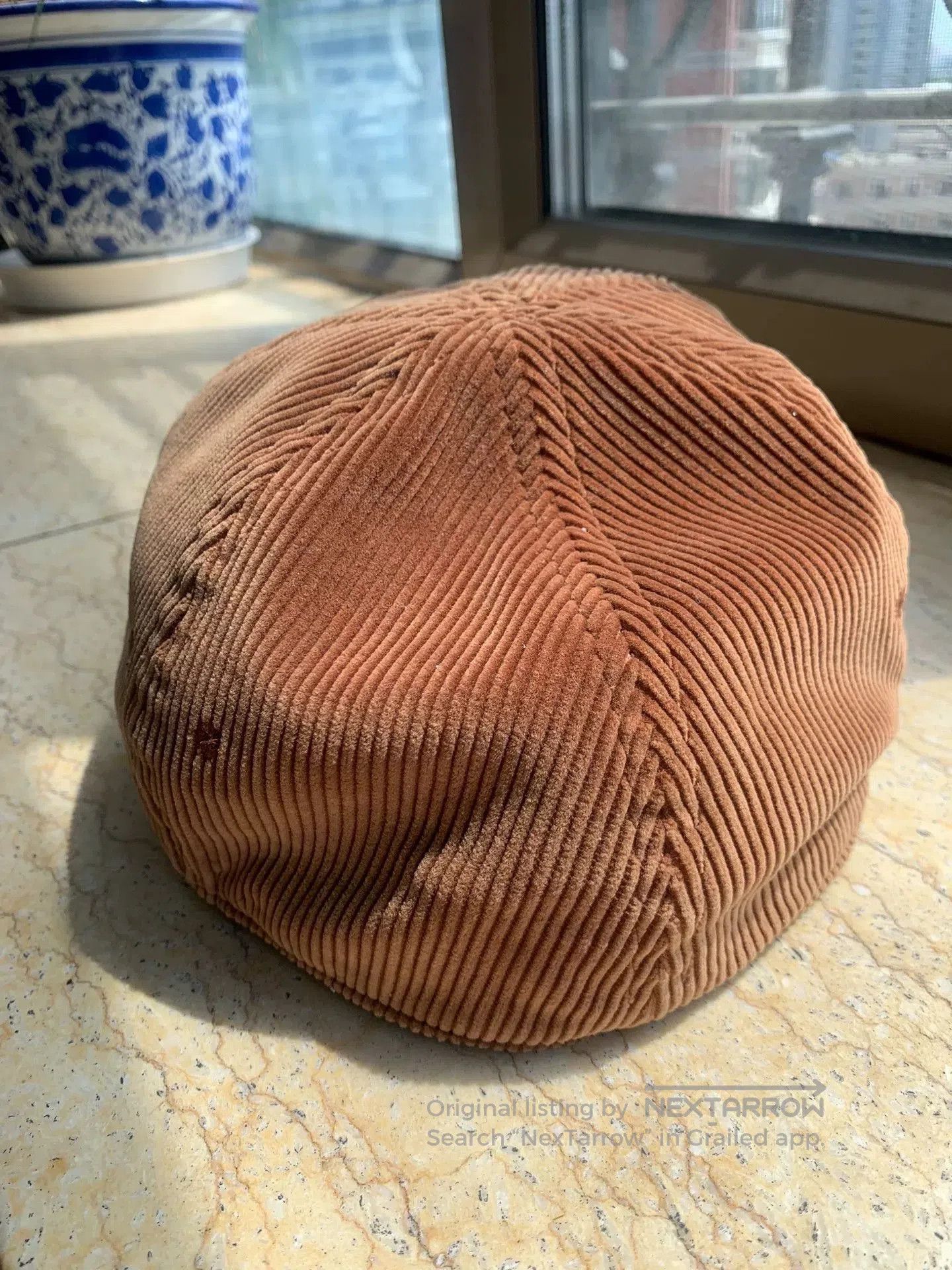 Other brown corduroy baseball cap with embroidery. Size ONE SIZE - 3 Thumbnail