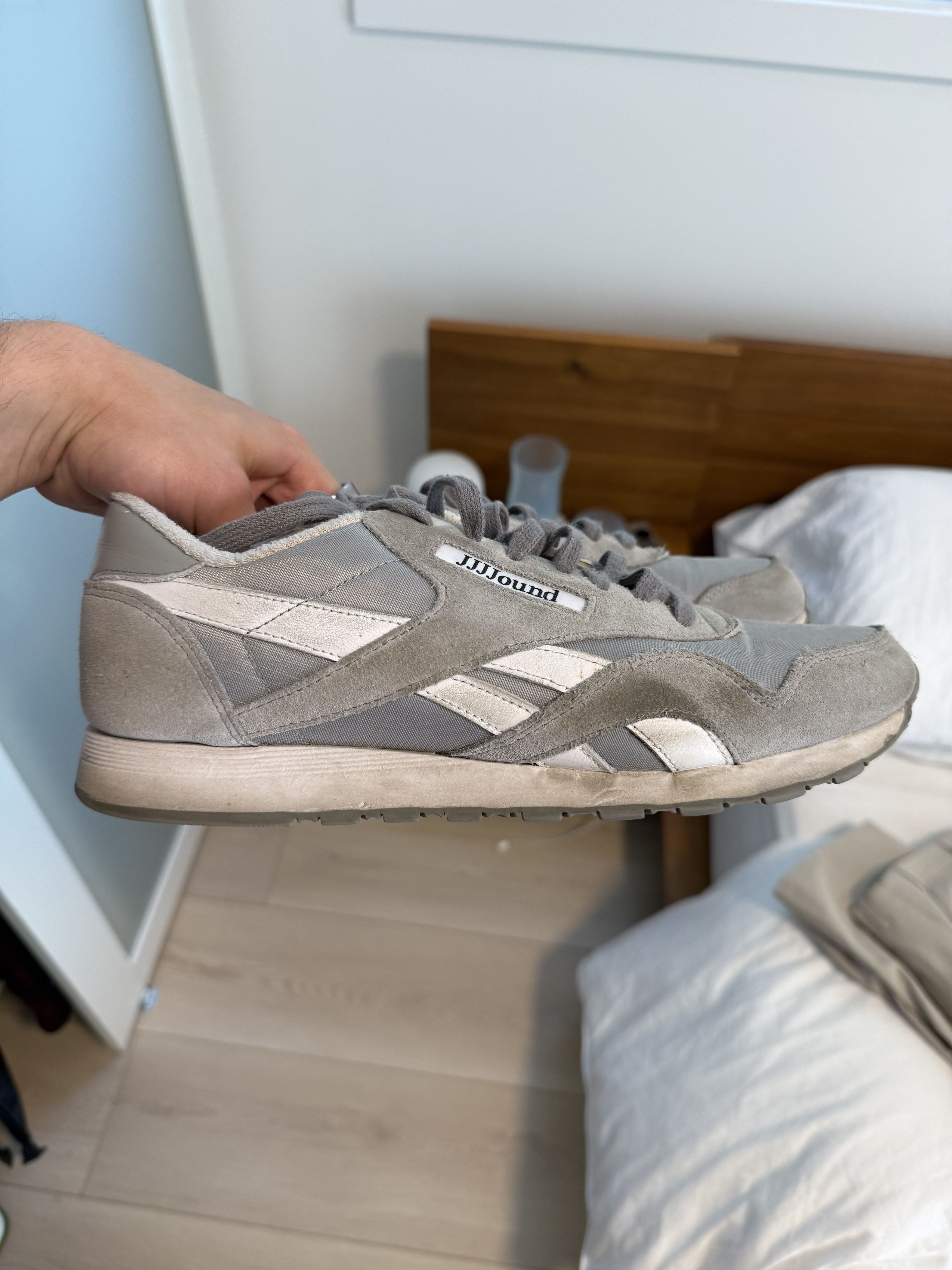 JJJJound × Reebok JJJound x Reebok Sneakers (Grey, 11) Size US 11 / EU 44 - 1 Thumbnail