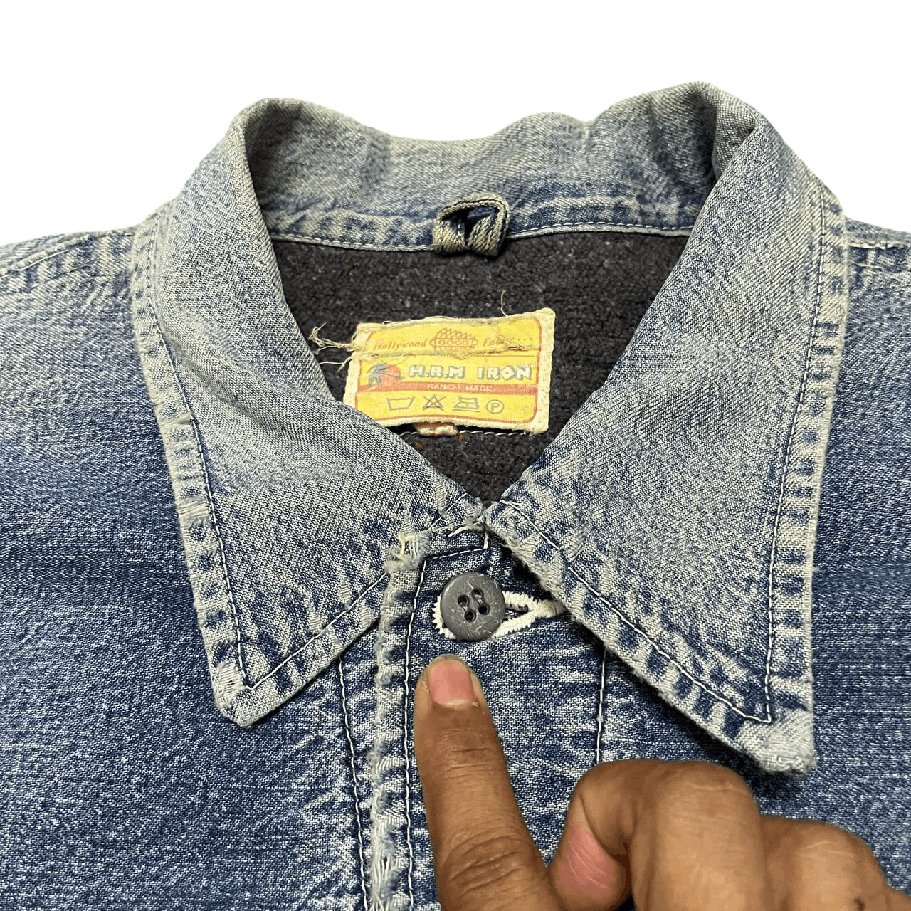 Blue Blue Japan Vintage HRM Hollywood Ranch Market Blanket Denim Jacket Size US L / EU 52-54 / 3 - 6 Thumbnail