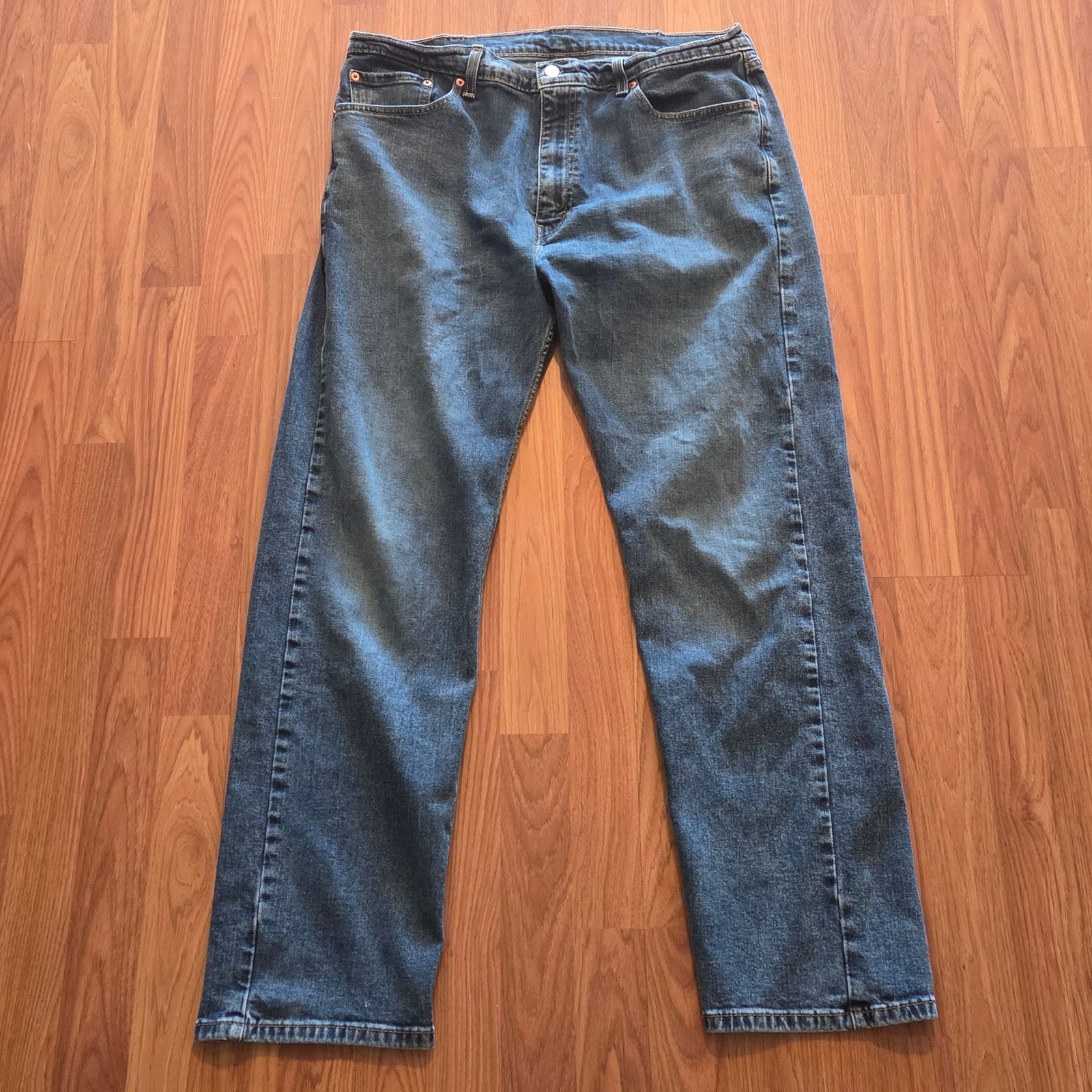 Levi's Levi's 505 Men's Regular Fit Navy Blue Jeans 38x32 Size US 38 / EU 54 - 3 Thumbnail
