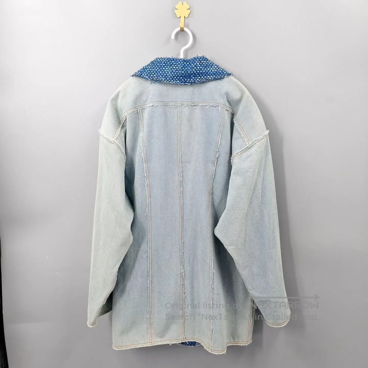 Chanel Chanel Blue Denim Patchwork Suit Jacket. Size S / US 4 / IT 40 - 2 Thumbnail