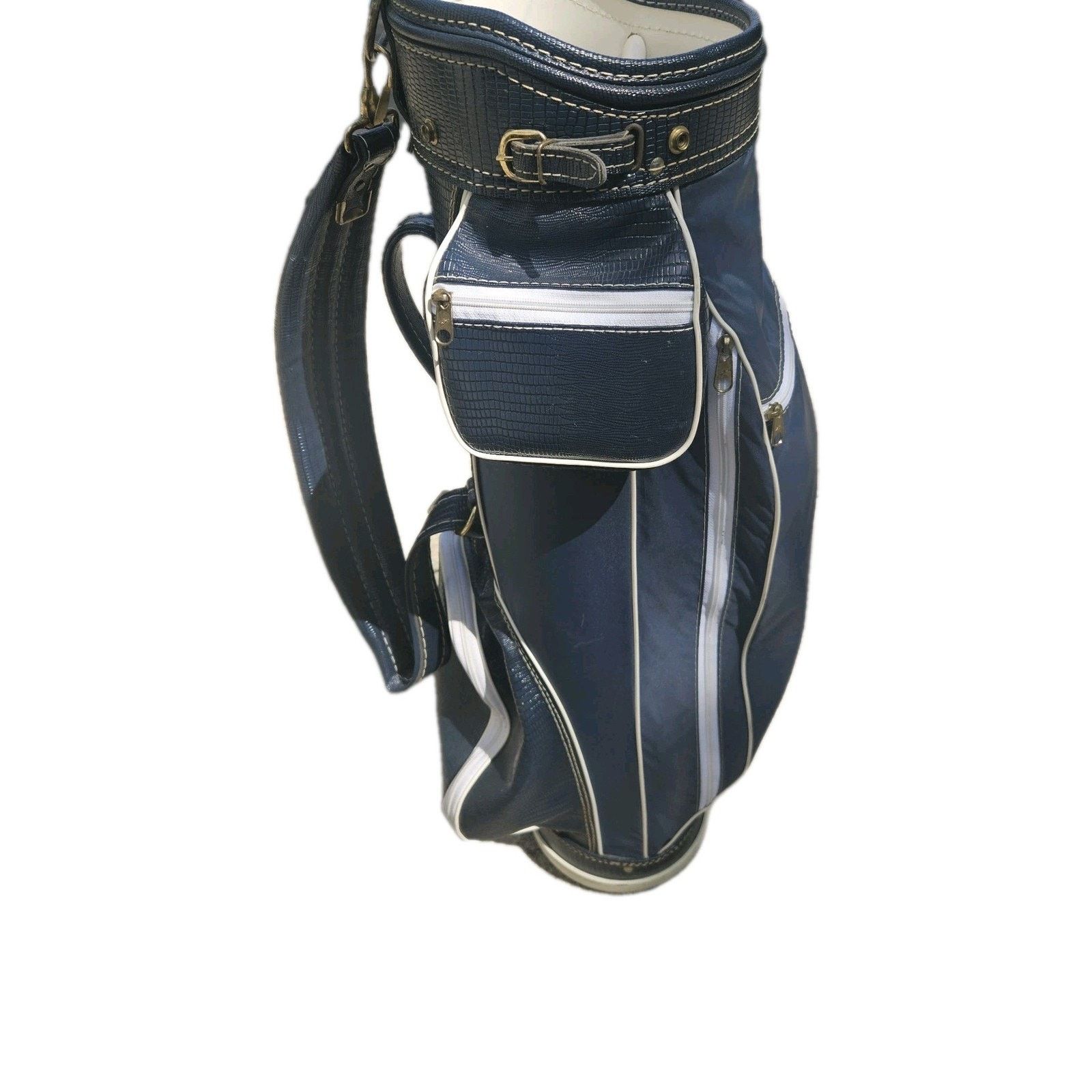 Hot Topic VTG Hot-Z Golf Bag 6 Way Leather & Canvas Rain Cover USA Size ONE SIZE - 5 Thumbnail