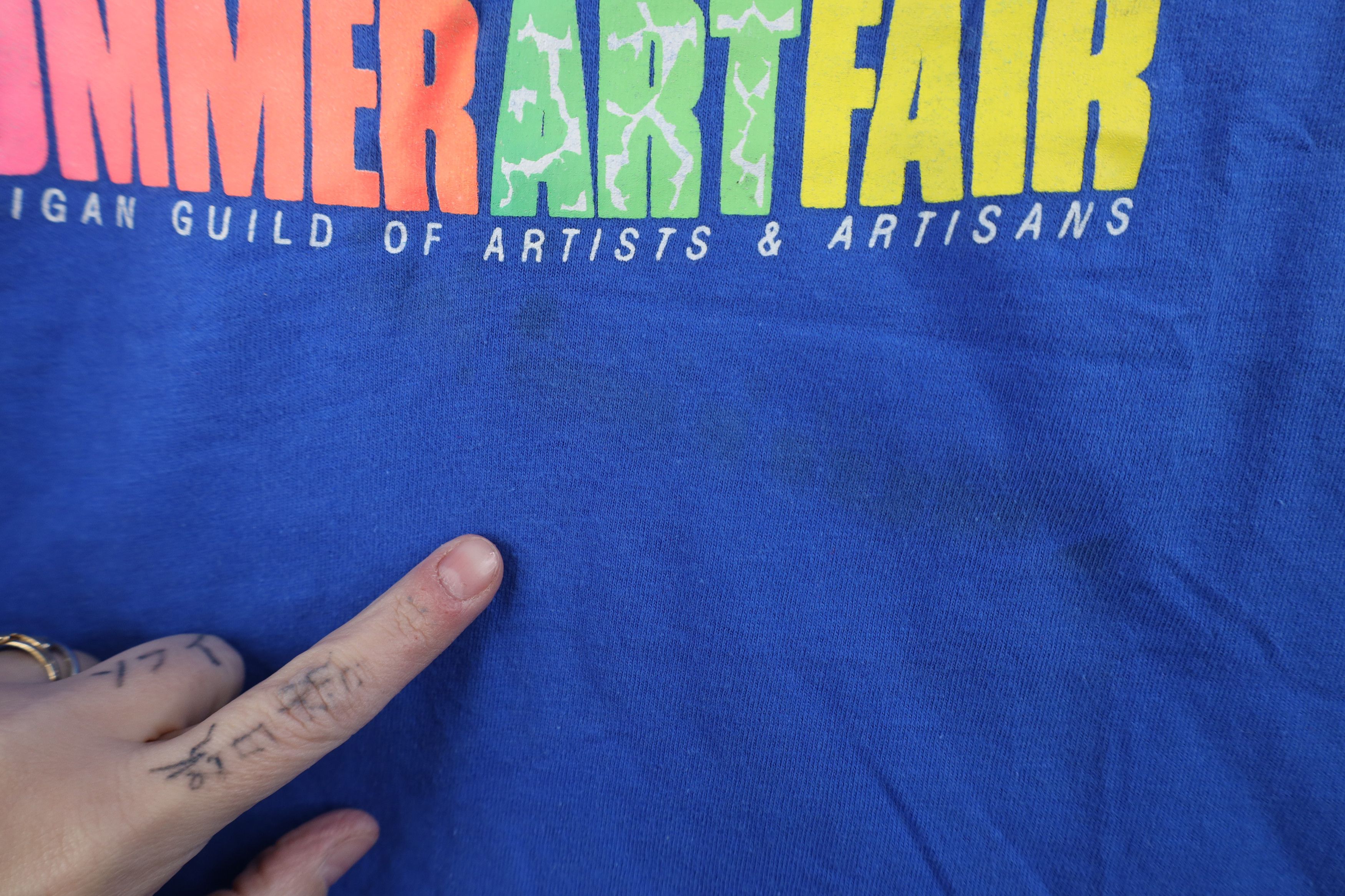 Vintage Vintage 90s 20th Anniversary Ann Arbor Art Fair T-Shirt USA Size US L / EU 52-54 / 3 - 5 Thumbnail