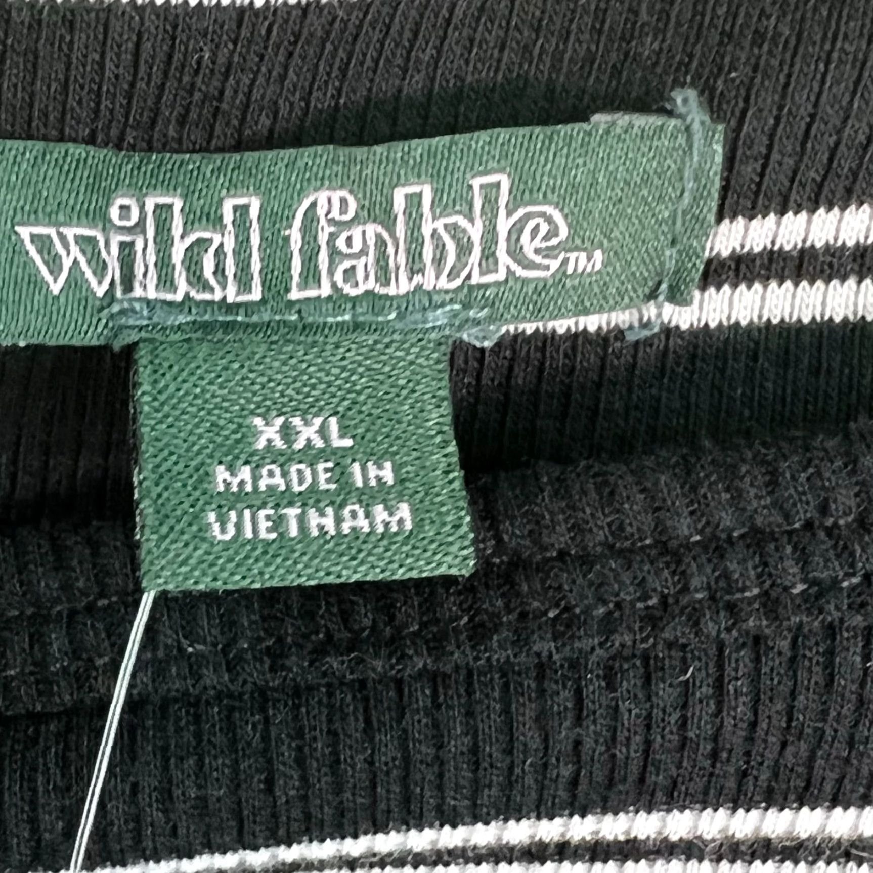 Vintage Wild Fable Sweater Womens Striped Oversized Black Gray Size XXL NWT Size XXL / US 16-18 / IT 52-54 - 6 Thumbnail