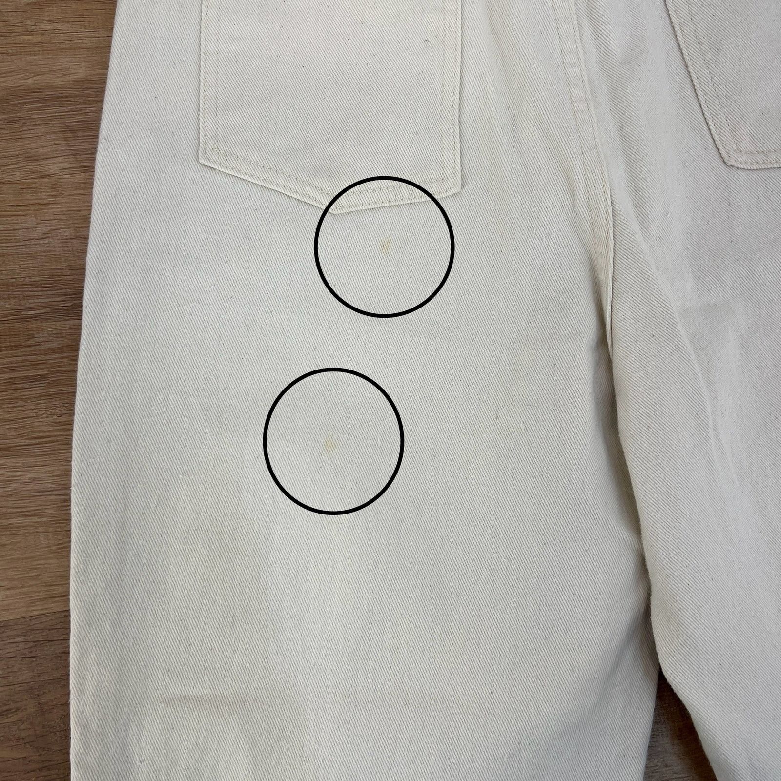 Vintage Vintage Forenza Ivory Denim Jeans Tapered Leg High Waisted Size 34" / US 12 / IT 48 - 8 Thumbnail