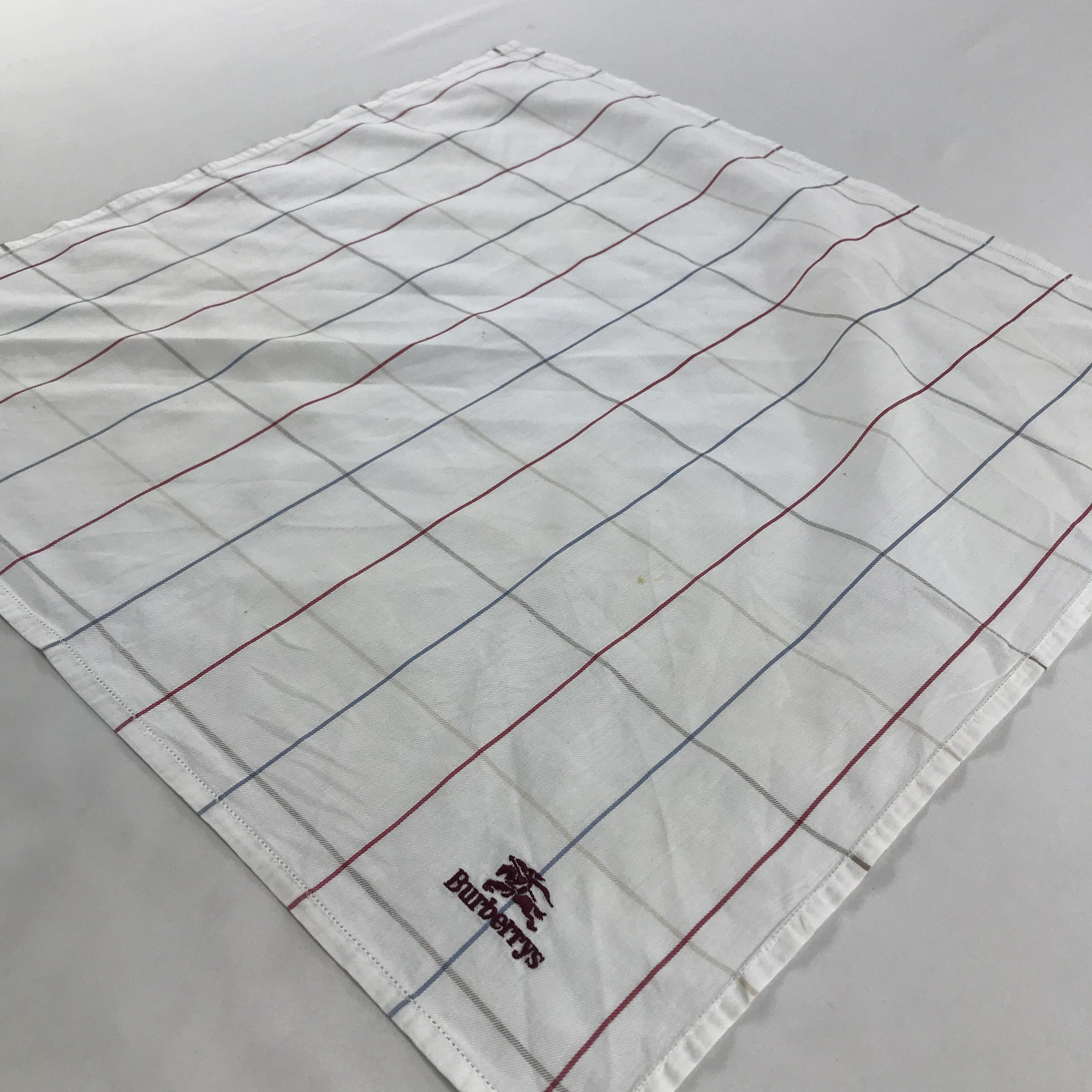 Burberry × Vintage Burberry Bandana / Handkerchief / Neckerchief - S1715 Size ONE SIZE - 2 Thumbnail