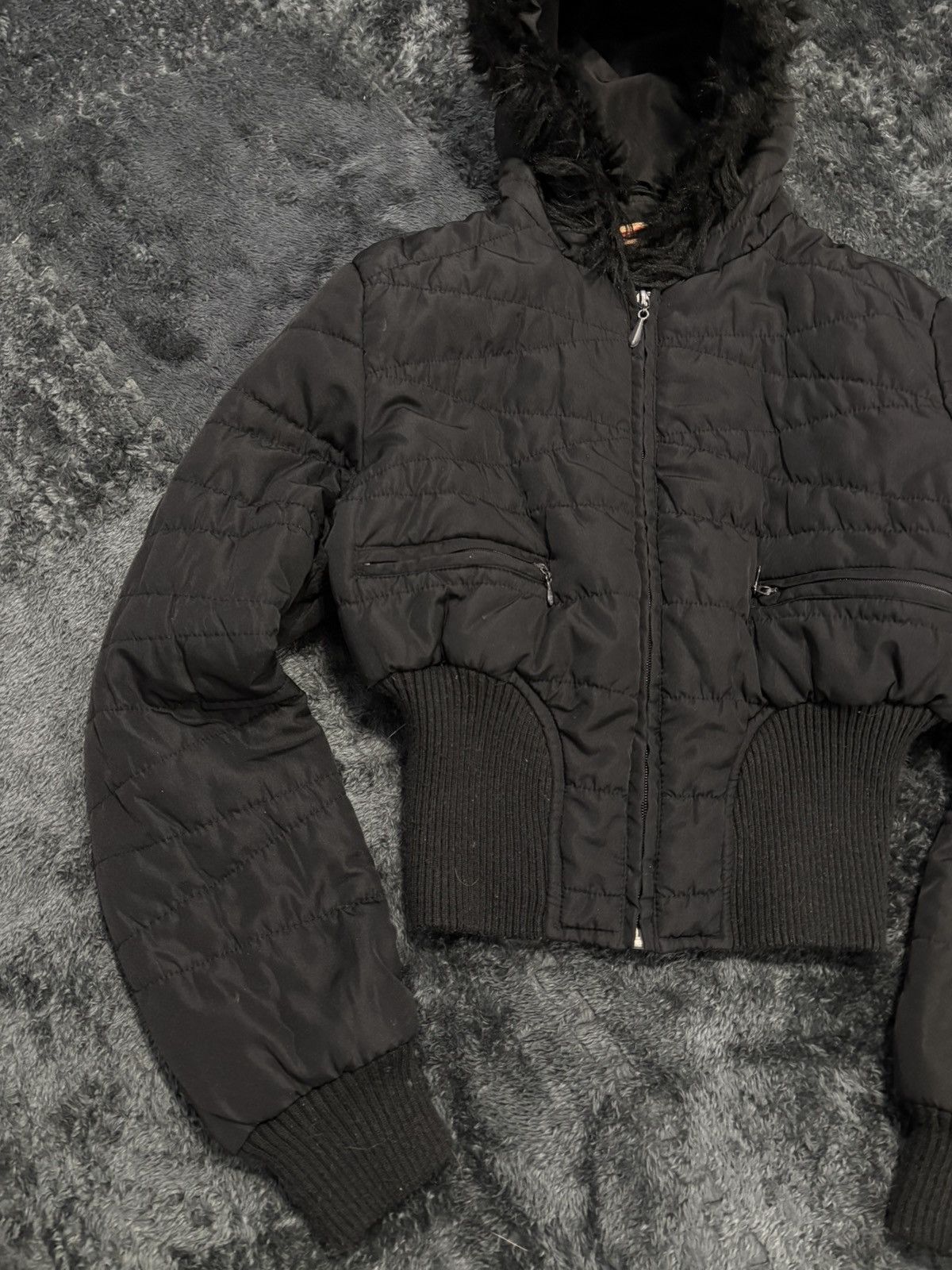 If Six Was Nine 00s LGB If Six Was Nine Style Multi Faux Fur Jacket Size M / US 6-8 / IT 42-44 - 3 Thumbnail