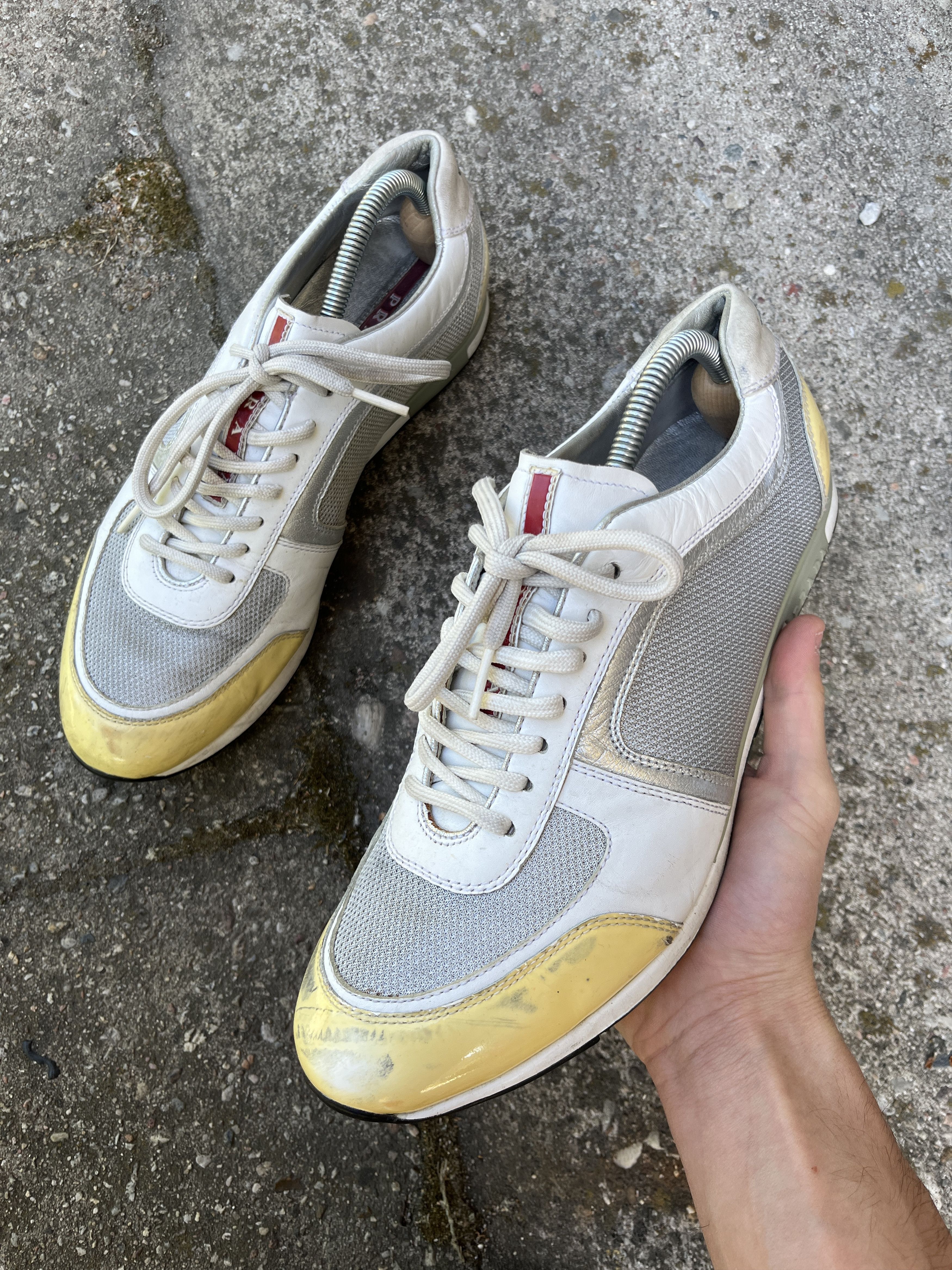Prada prada sport archive 00s fleeve vest sport shoes silver Size US 9.5 / EU 42-43 - 4 Thumbnail