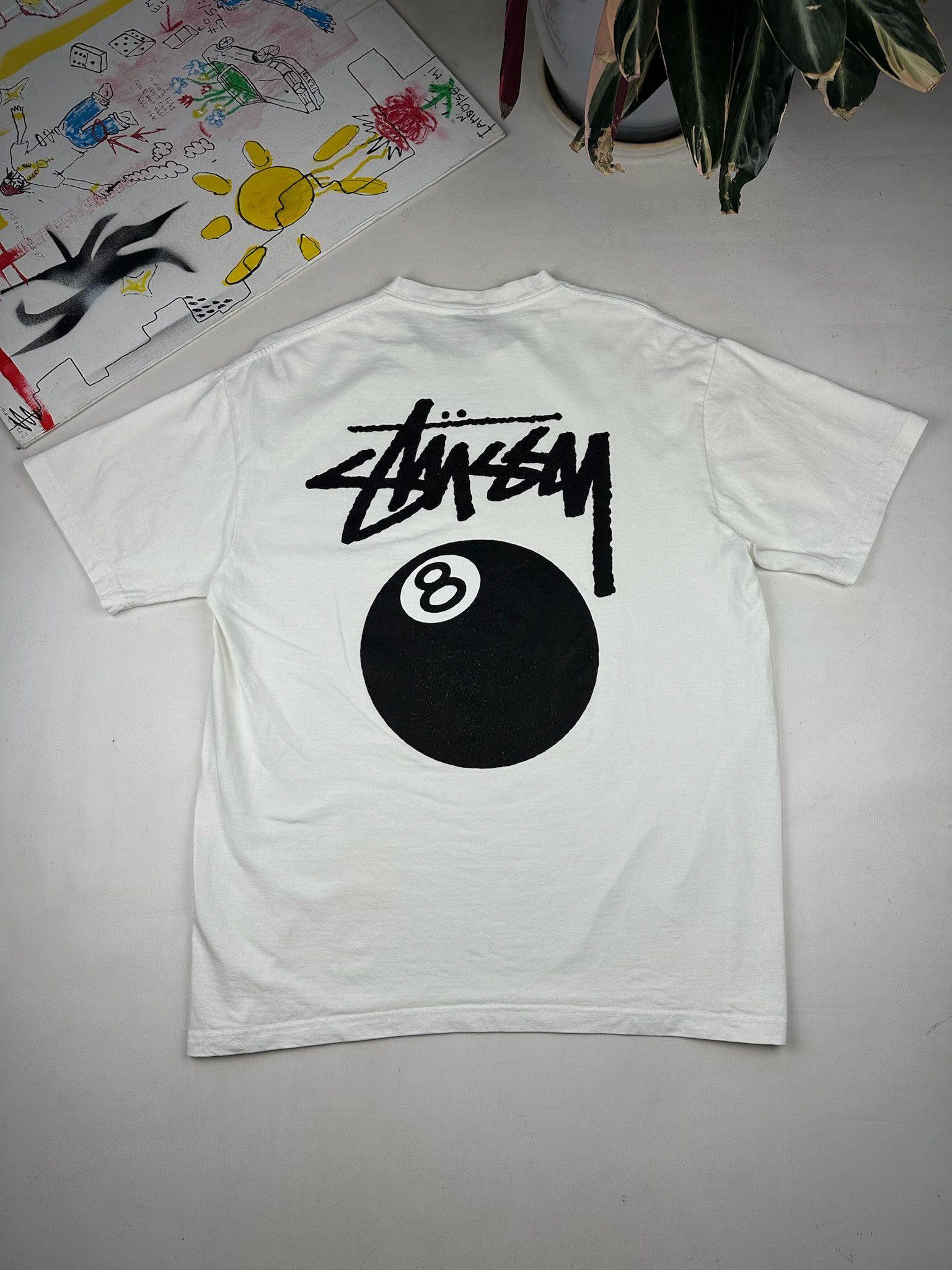 Stussy Vintage Stussy White Tee T Shirt Mens Size US L / EU 52-54 / 3 - 2 Thumbnail