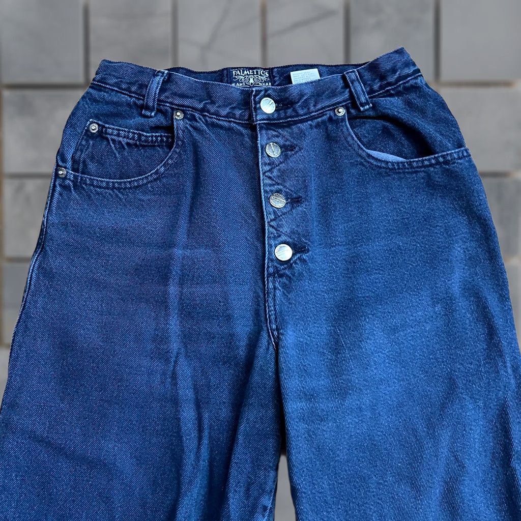 Vintage VINTAGE Palmettos Jeans Womens 11 High Rise 80s Button Front Tapered Mom Blue Womens Jeans 11 High Rise 80s Vintage Button Front Tapered Mom Blue Size 32" / US 10 / IT 46 - 1 Thumbnail