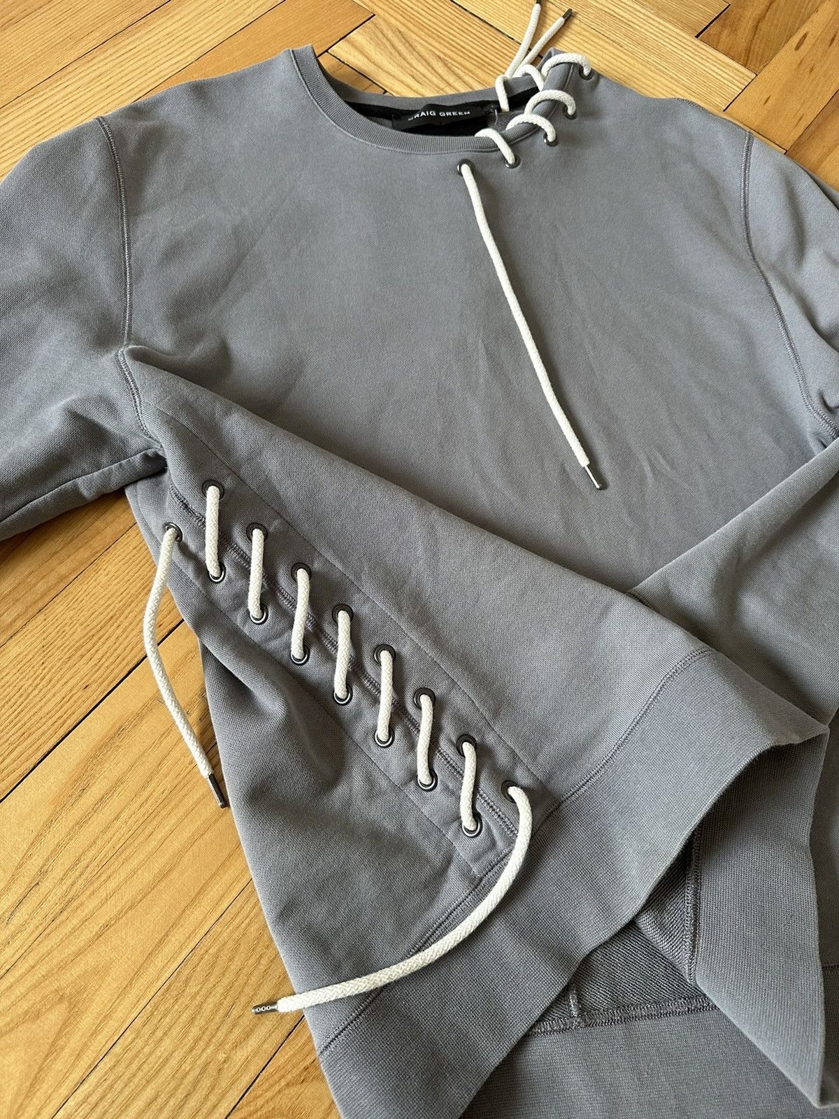 Craig Green Craig Green laced sweatshirt Size US L / EU 52-54 / 3 - 3 Thumbnail