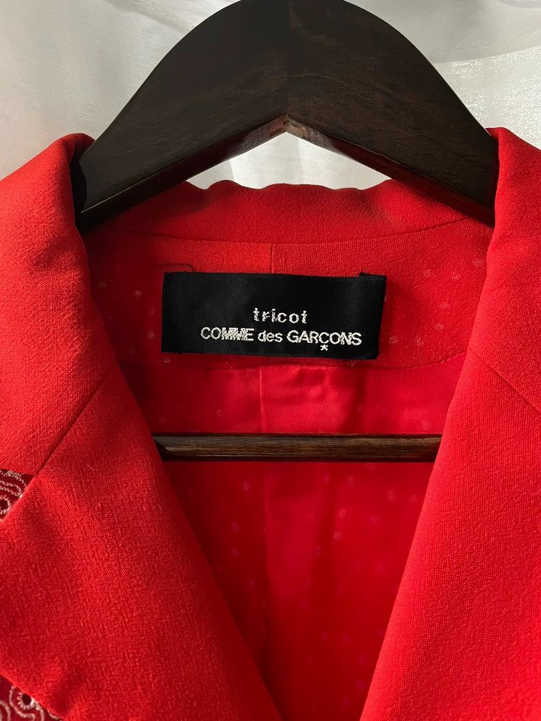Comme des Garcons Comme des Garcons Medieval Women's Red Graphic Jacket Size ONE SIZE - 5 Thumbnail