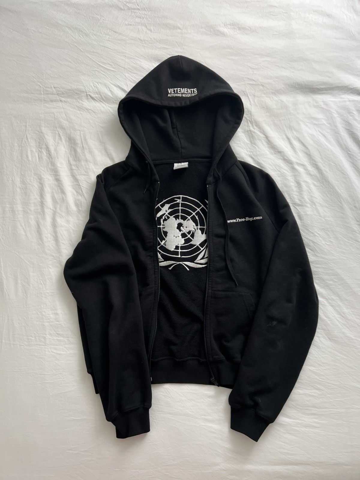Vetements Vetements - Online Cut-Up Zip-Up Hoodie - Washed