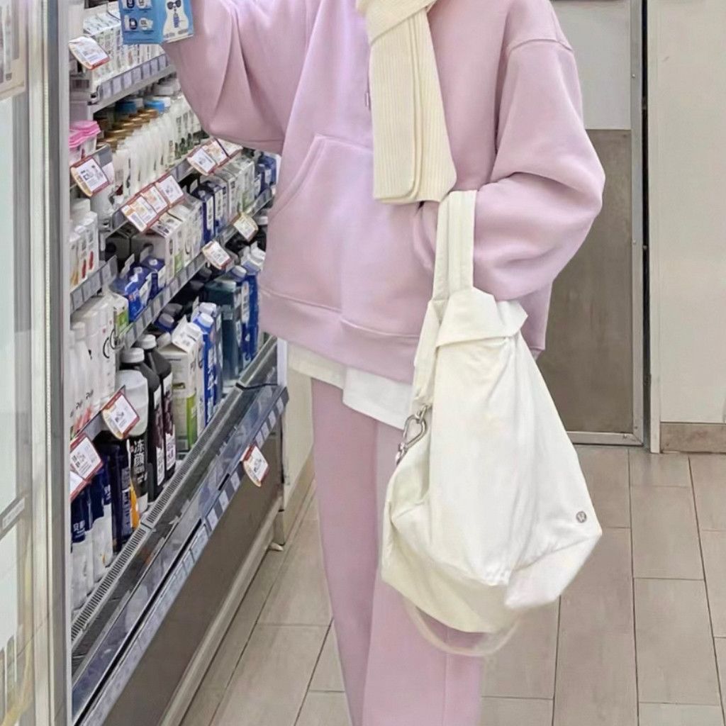 Zara Light Lilac Fleece Hoodie Size L / US 10 / IT 46 - 2 Thumbnail