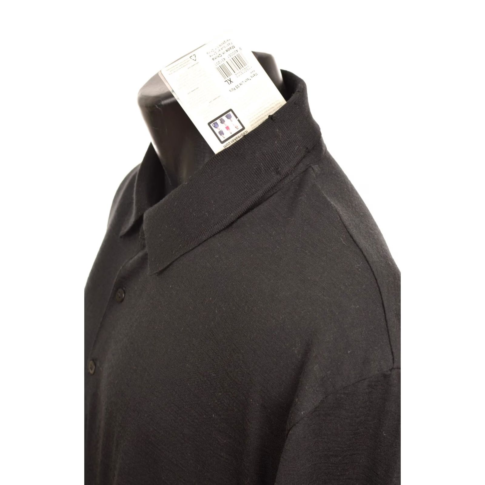 Icebreaker Icebreaker Polo Mens Tech Lite SS Merino Wool XL Black Size US XL / EU 56 / 4 - 3 Thumbnail