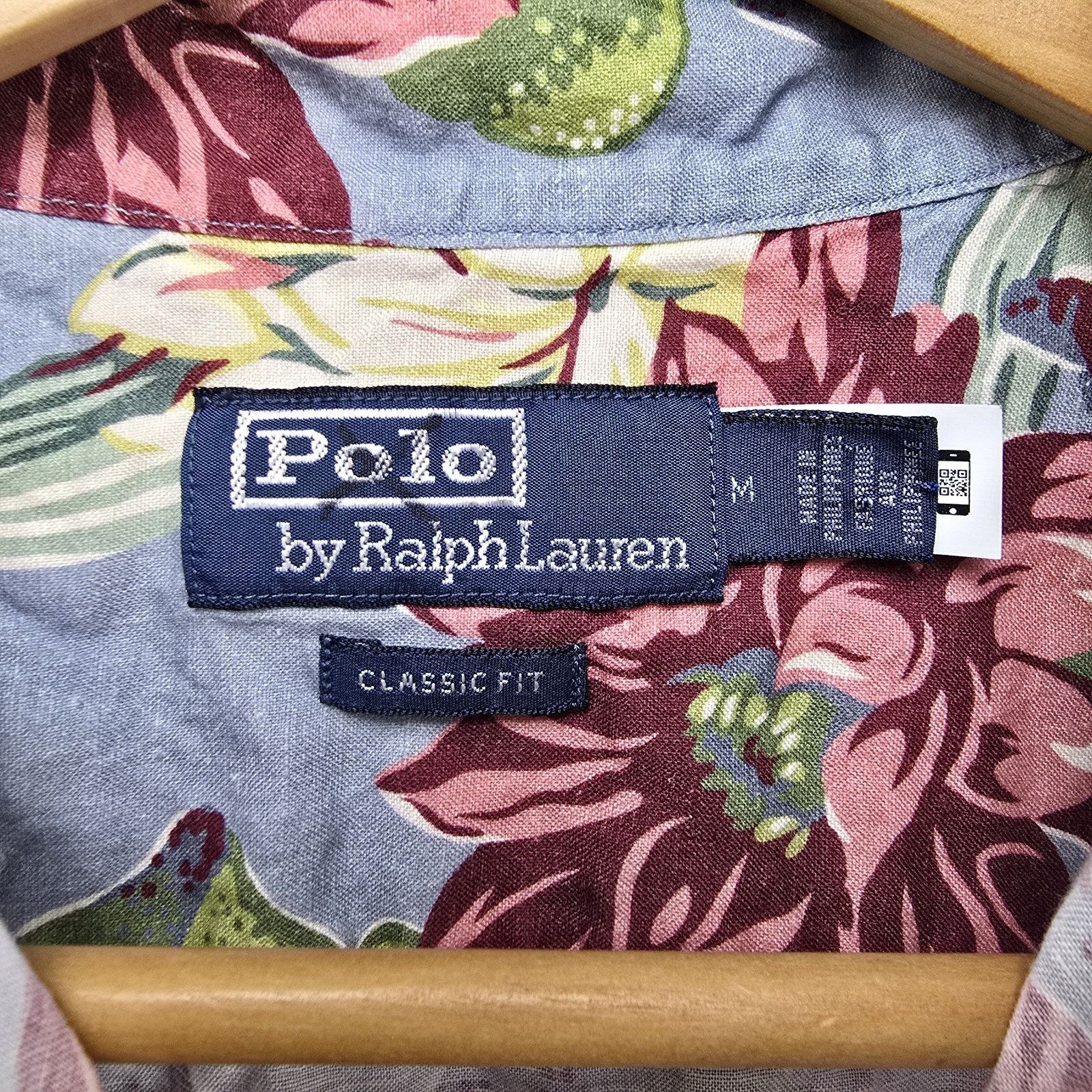 Polo Ralph Lauren Vintage Polo Ralph Lauren Shirt Medium Floral Linen Aloha Size US M / EU 48-50 / 2 - 4 Thumbnail