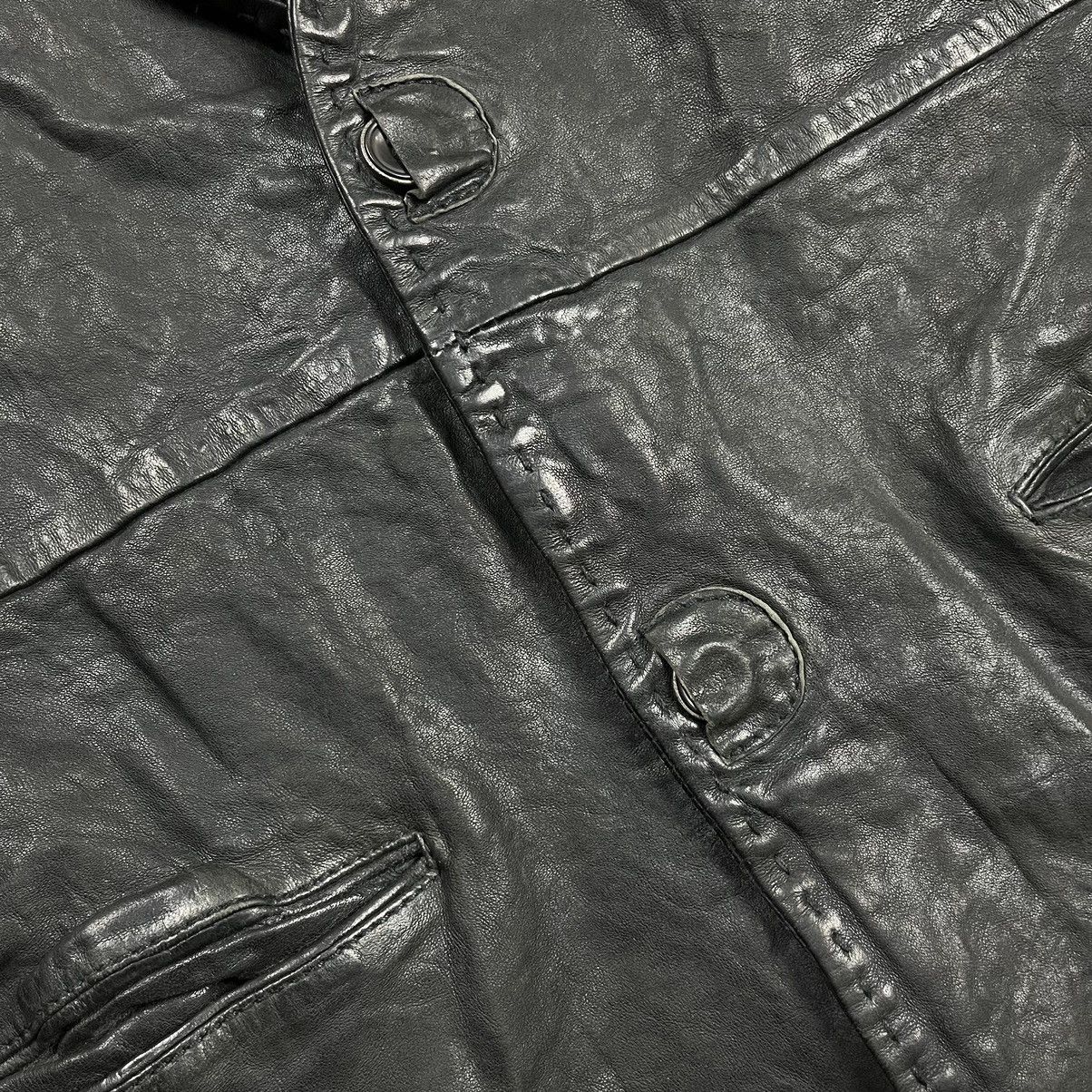 14th Addiction × Isamu Katayama Backlash × Japanese Brand Raw life blazer 2 button wrinkle leather jacket Size US M / EU 48-50 / 2 - 7 Thumbnail