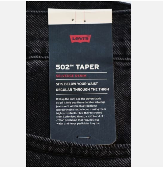 Levi's Levi's W31 L32 Premium 502 Taper Selvedge Men's Jeans New Size US 31 - 4 Thumbnail