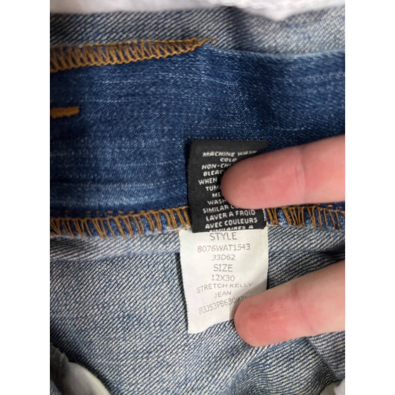 Ralph Lauren VINTAGE Ralph Lauren Women’s Jeans Bootcut 12 Blue Denim Cotton Blend 28in Inseam Size 34" / US 12 / IT 48 - 7 Thumbnail