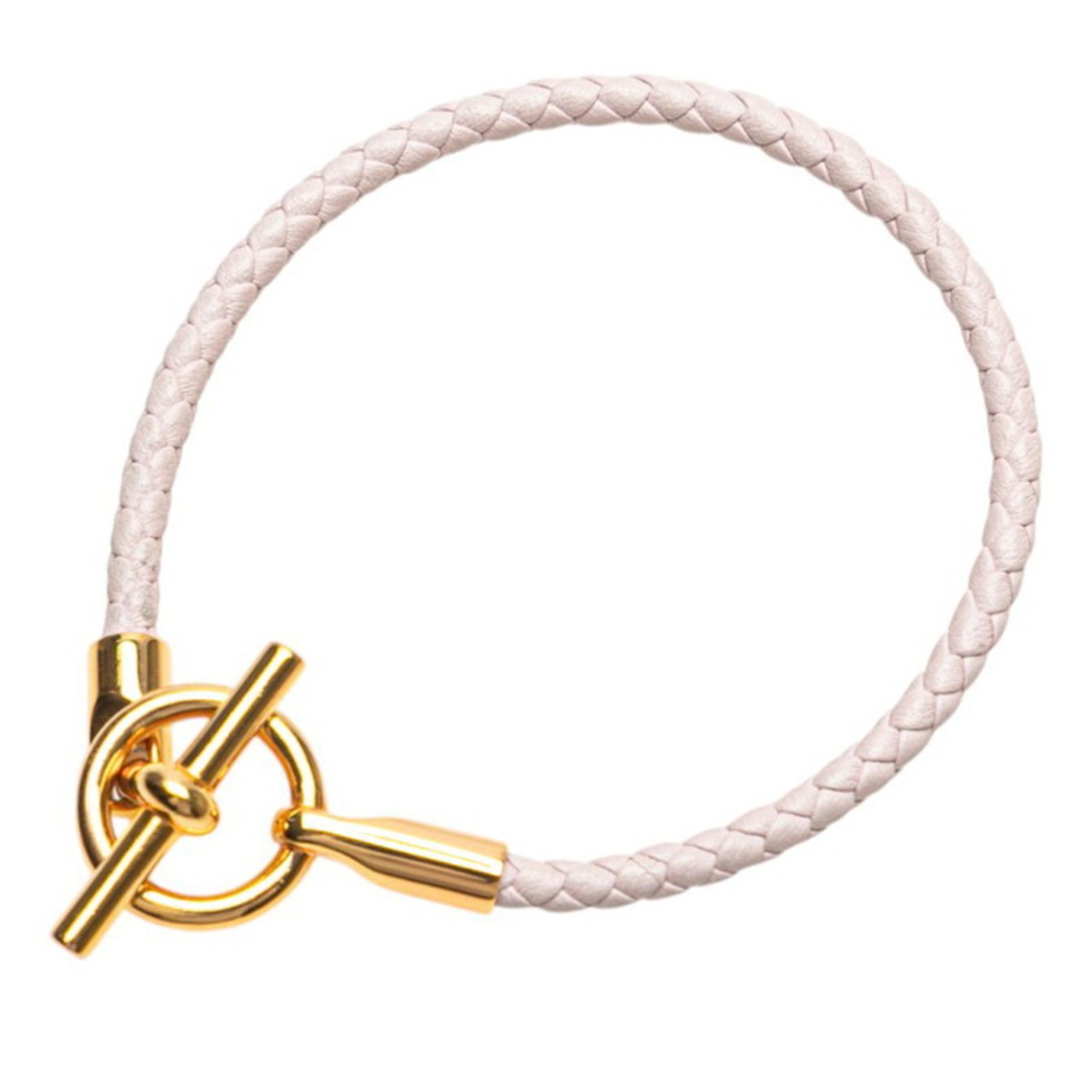 Hermes Hermes Grennan Bracelet, Pink Gold, Leather, Plated, Women's, HERMES Size ONE SIZE - 1 Thumbnail