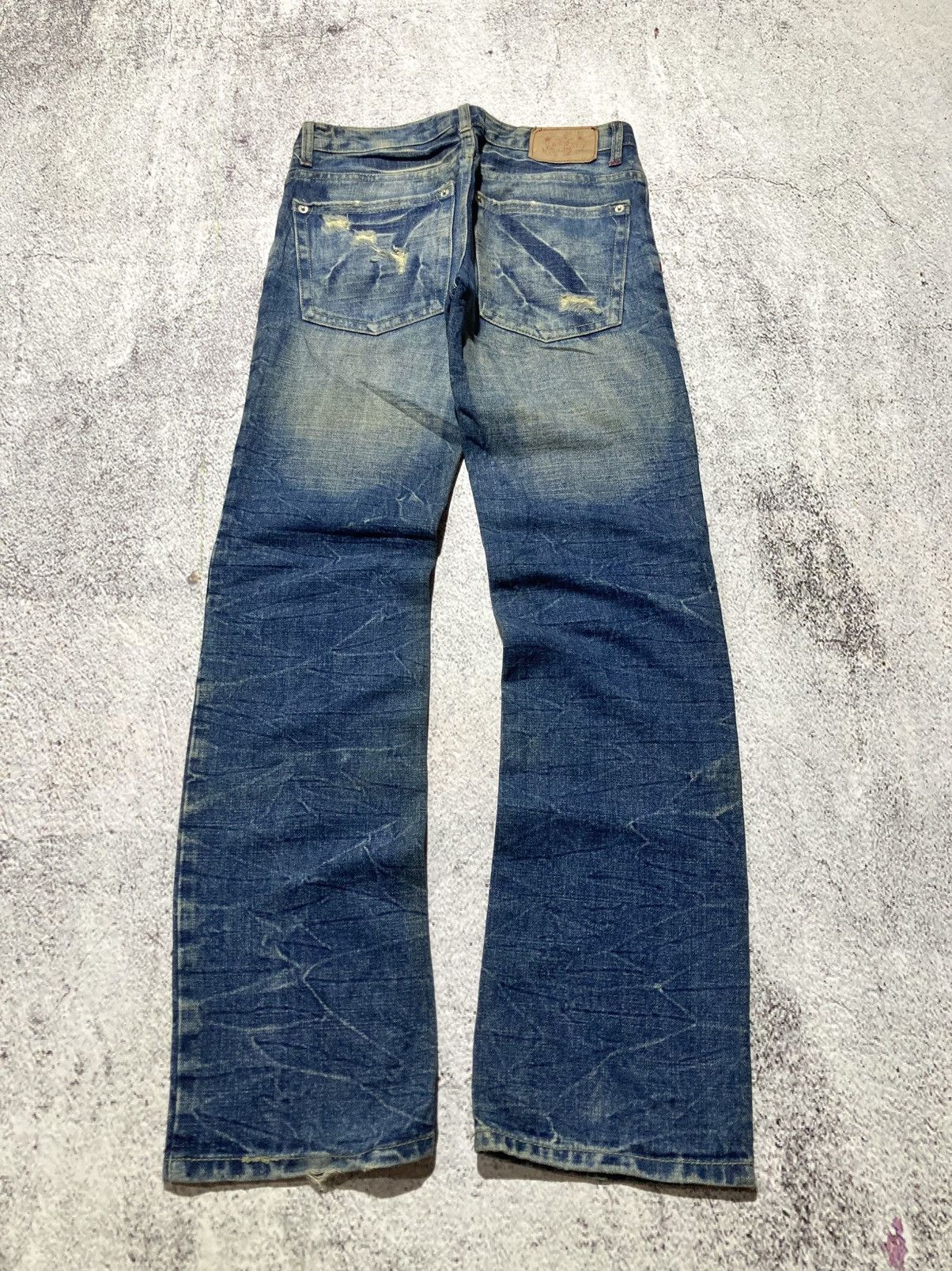 Japanese Brand 2000s Star R Distressed Ripped Lgb Punk Style Pants Jeans Size US 28 / EU 44 - 10 Thumbnail