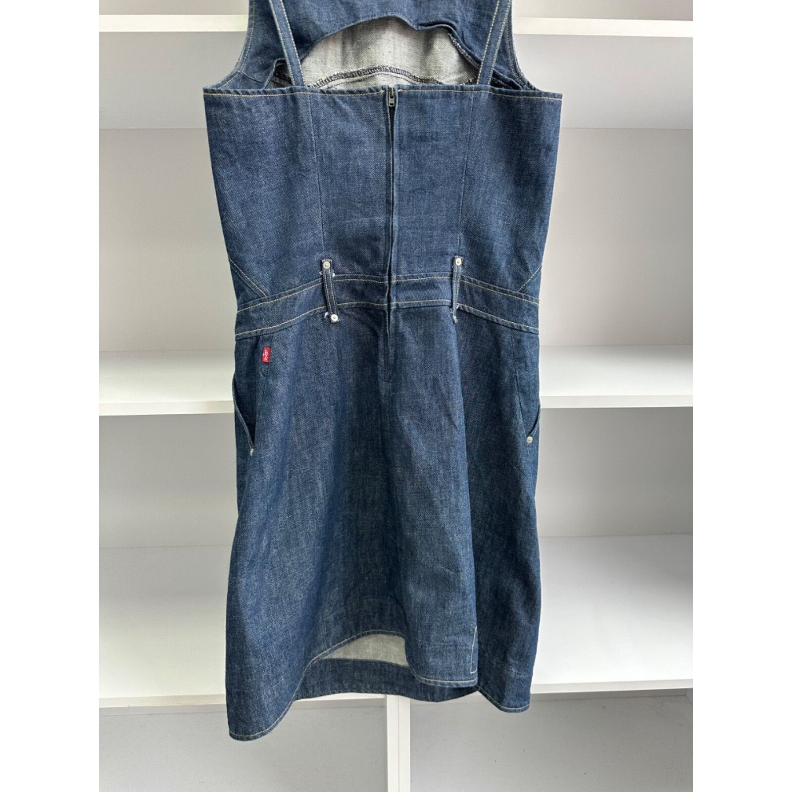 Levi's VTG Levi’s Woman Engineered Denim Dress Sz M Size M / US 6-8 / IT 42-44 - 6 Thumbnail