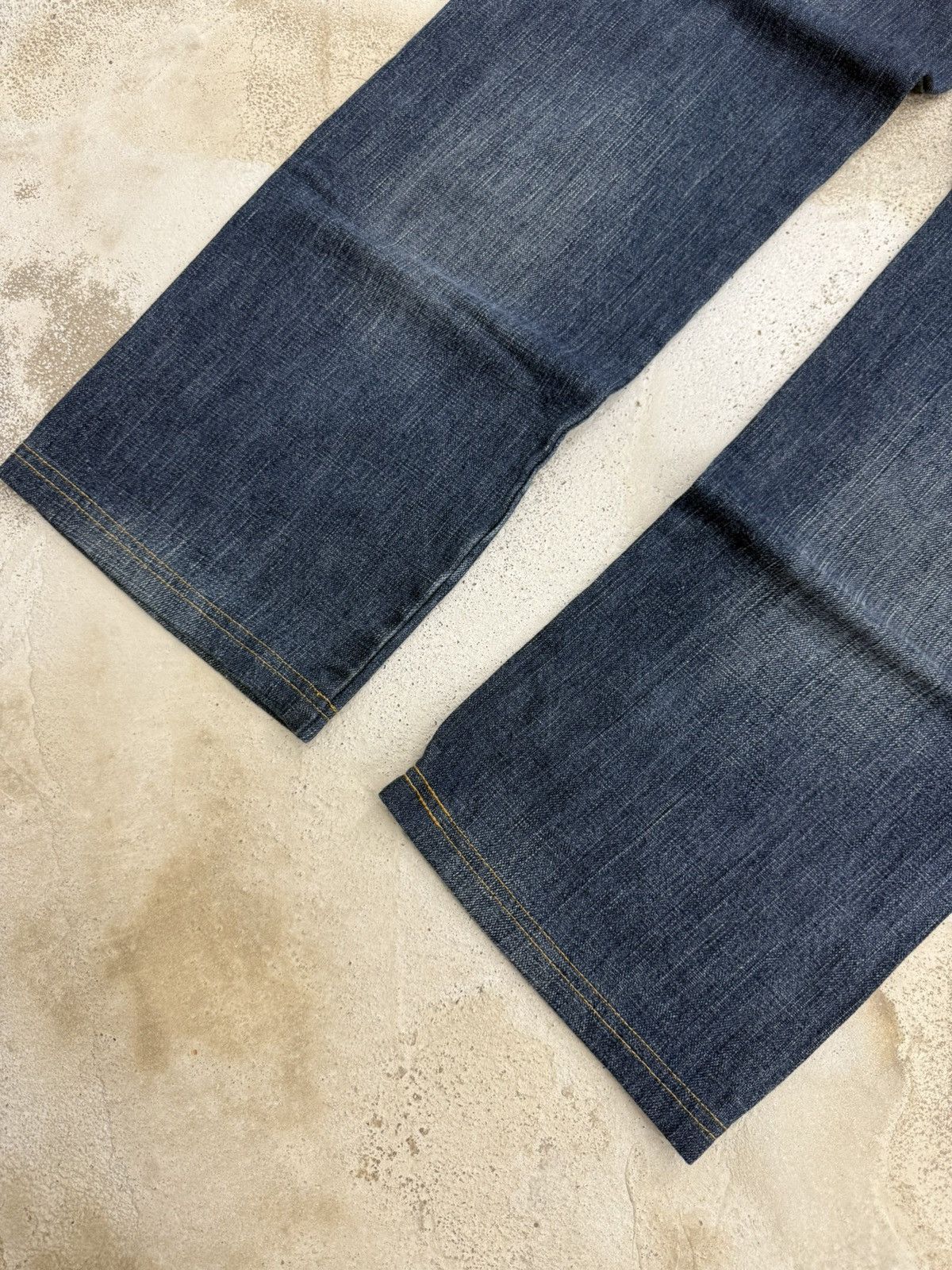 DrunknMunky × Japanese Brand Y2K Drug Store Japan Patchwork Cut & Sew Denim Pants Size US 32 / EU 48 - 13 Thumbnail